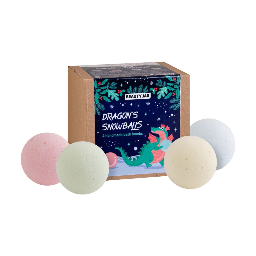 

Набір бомбочок для ванни Beauty Jar Dragon's Snowballs, 4*130 г