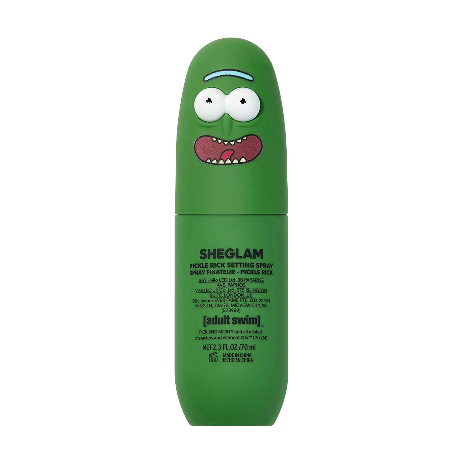 

Фіксувальний спрей для макіяжу Sheglam Rick And Morty Pickle Rick Setting Spray, 70 мл