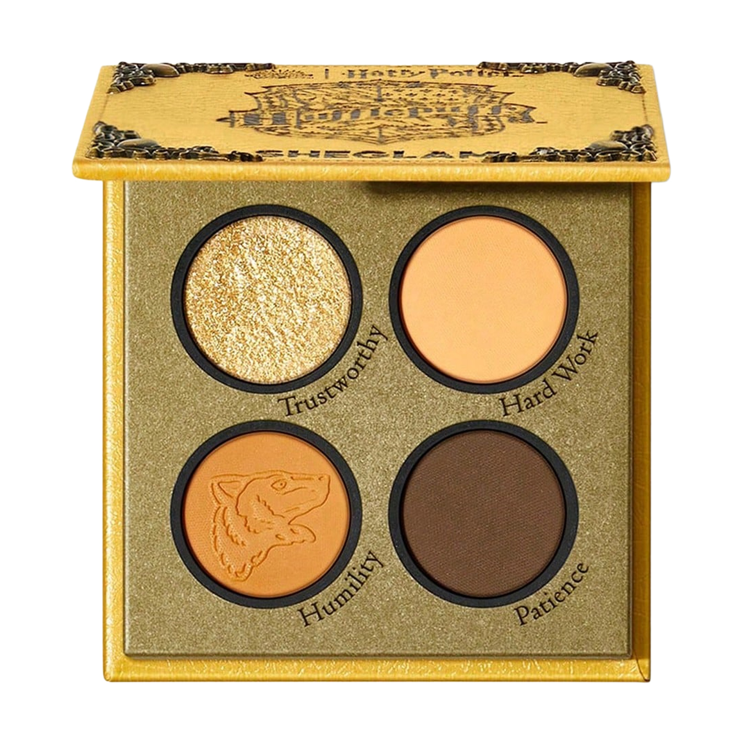 Палетка тіней для повік Sheglam Harry Potter House Eyeshadow Palette, Hufflepuff, 3.7 г