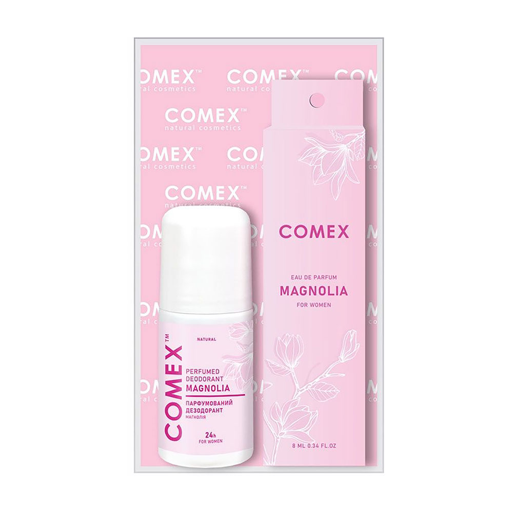 

Подарунковий набір для тіла Comex Магнолія (дезодорант, 50 мл + парфумована вода жіноча, 8 мл)