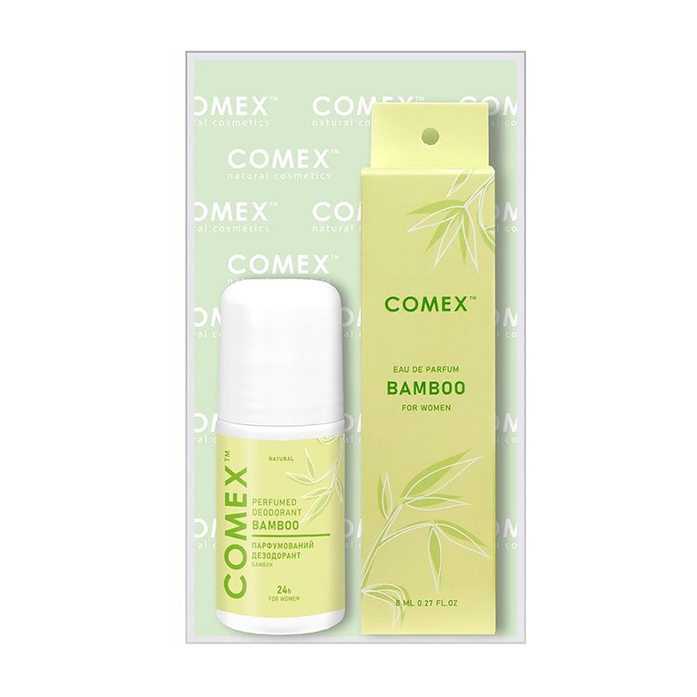 

Подарунковий набір для тіла Comex Бамбук (дезодорант, 50 мл + парфумована вода жіноча, 8 мл)
