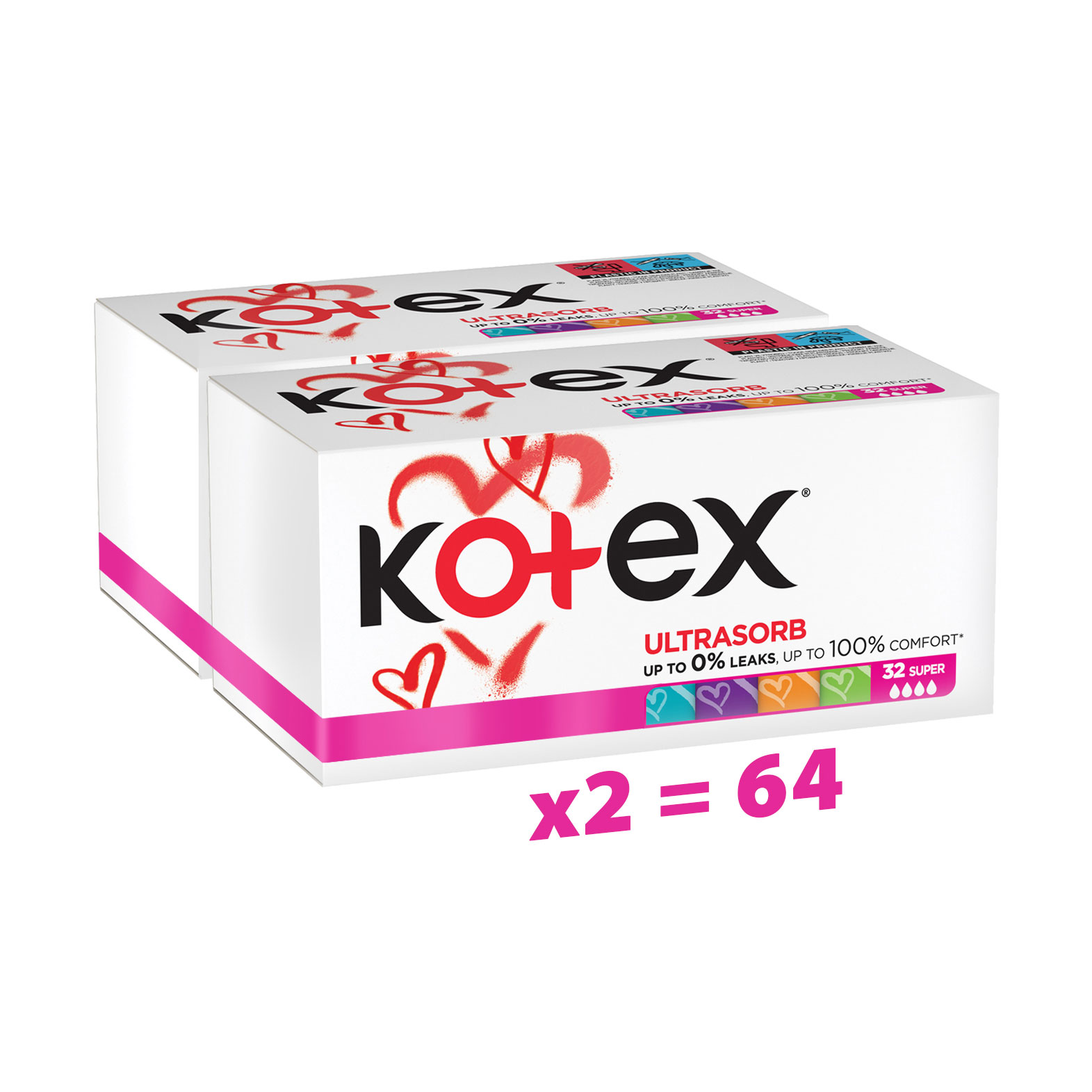 

Упаковка тампонів Kotex Super, 32 шт * 2 шт