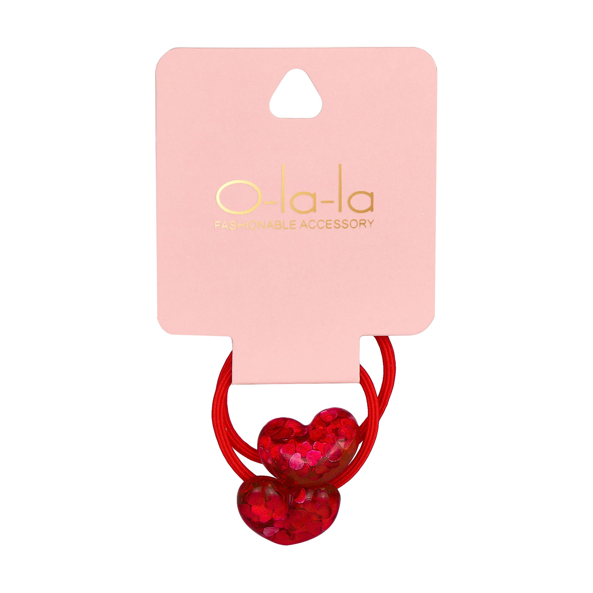 

Набір резинок для волосся O-la-la червоні, 2 шт (D-R-1)