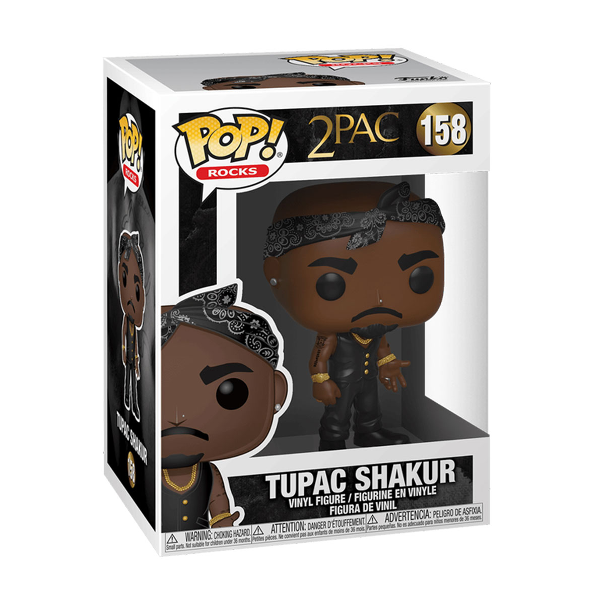 

Ігрова фігурка Funko Pop! Тупак Шакур з банданою, від 3 років (45432)