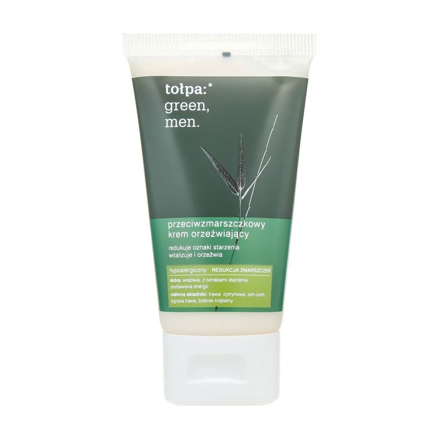 

Чоловічий освіжальний антивіковий крем для обличчя Tolpa Green Men. проти зморщок, 50 мл
