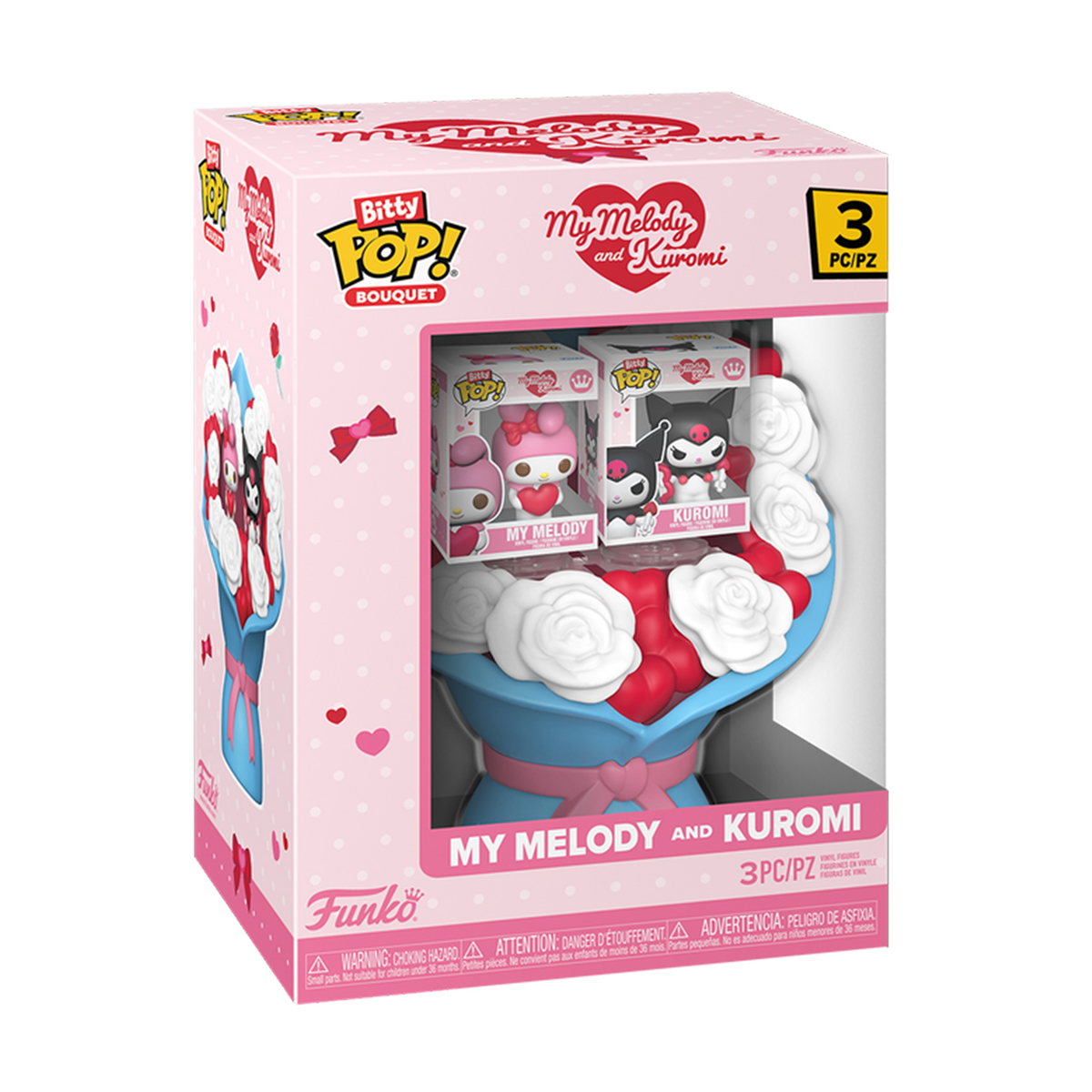 

Набір ігрових фігурок Funko Pop! Bouquet серії Sanrio Май Мелоді та Куромі, від 3 років, 3 шт (87807)