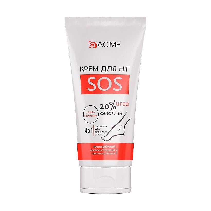 

Зволожувальний крем для ніг Acme Pharma SOS з вмістом сечовини 20 %, 30 мл