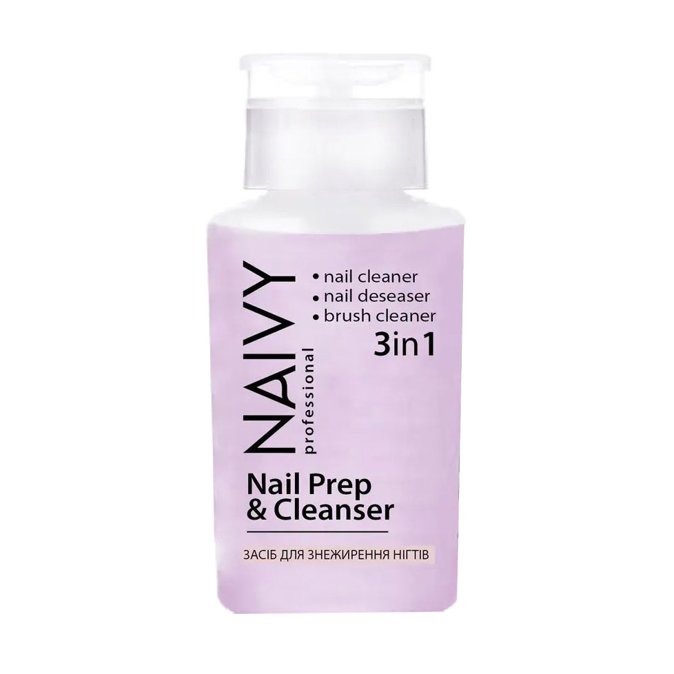 

Засіб для знежирення нігтів 3в1 Naivy Professional Nail Prep & Cleanser, 180 мл