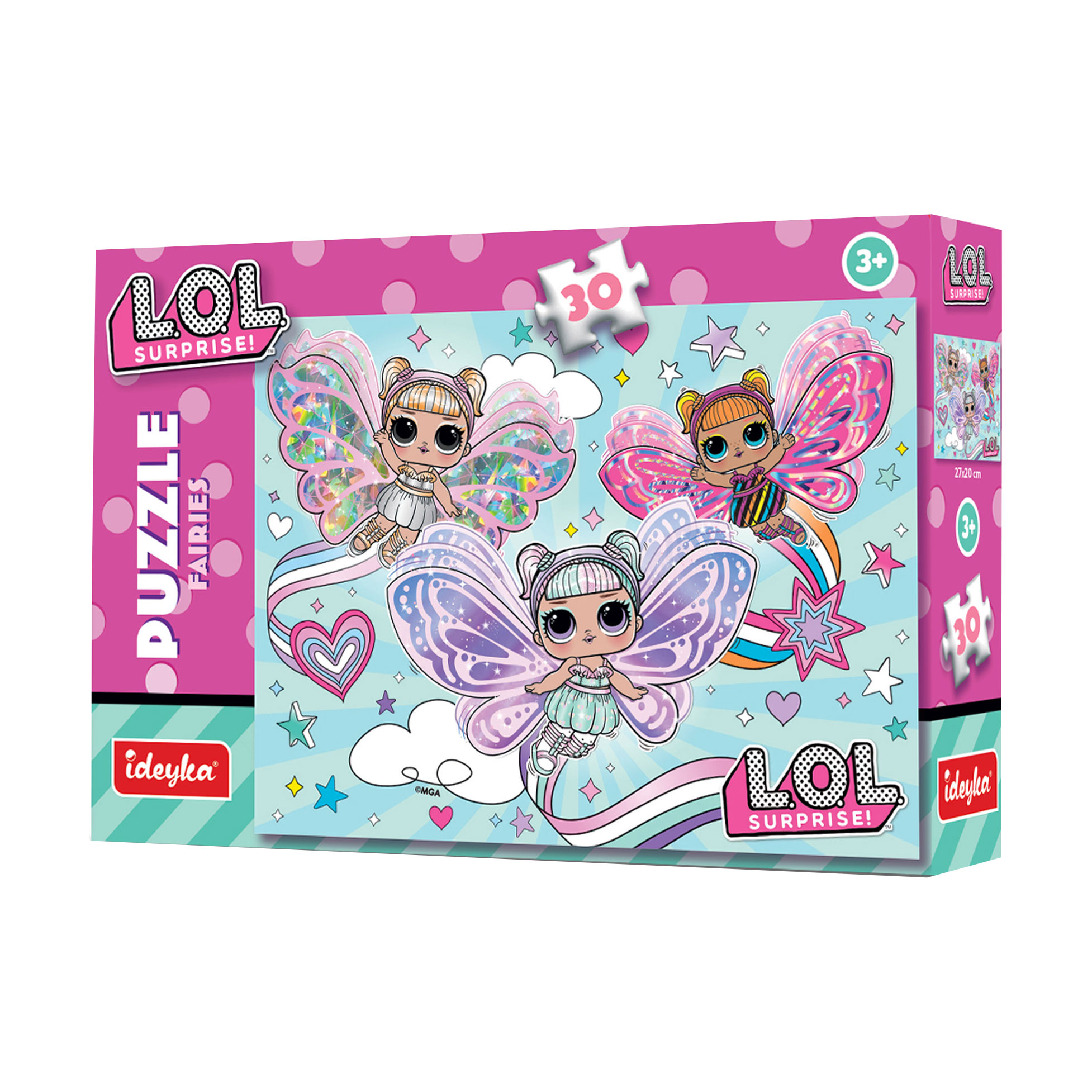 

Пазли Ideyka L.O.L Surprise! Fairies, 27*20 см, від 3 років, 30 елементів (LP30-002)