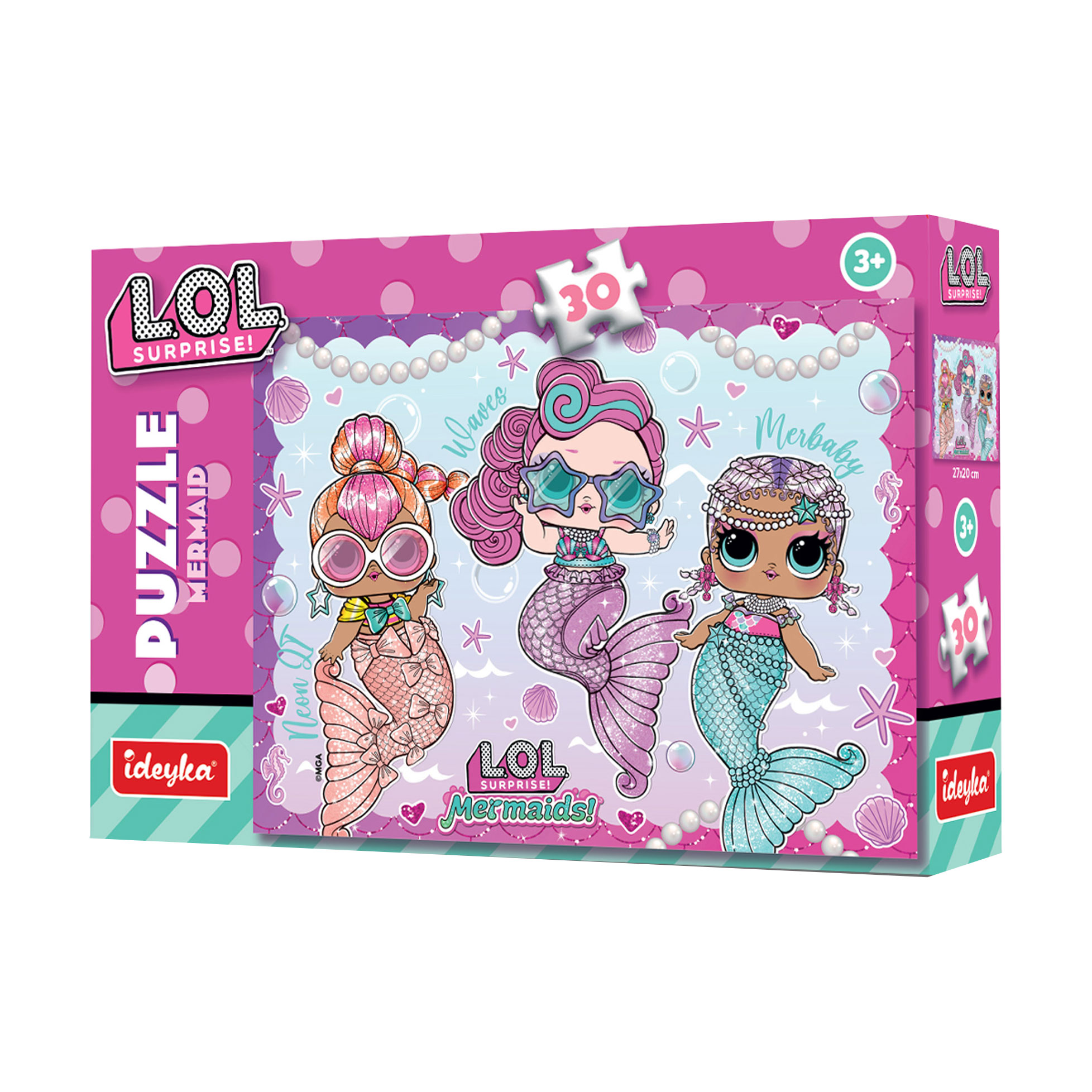 

Пазли Ideyka L.O.L Surprise! Mermaid, 27*20 см, від 3 років, 30 елементів (LP30-003)