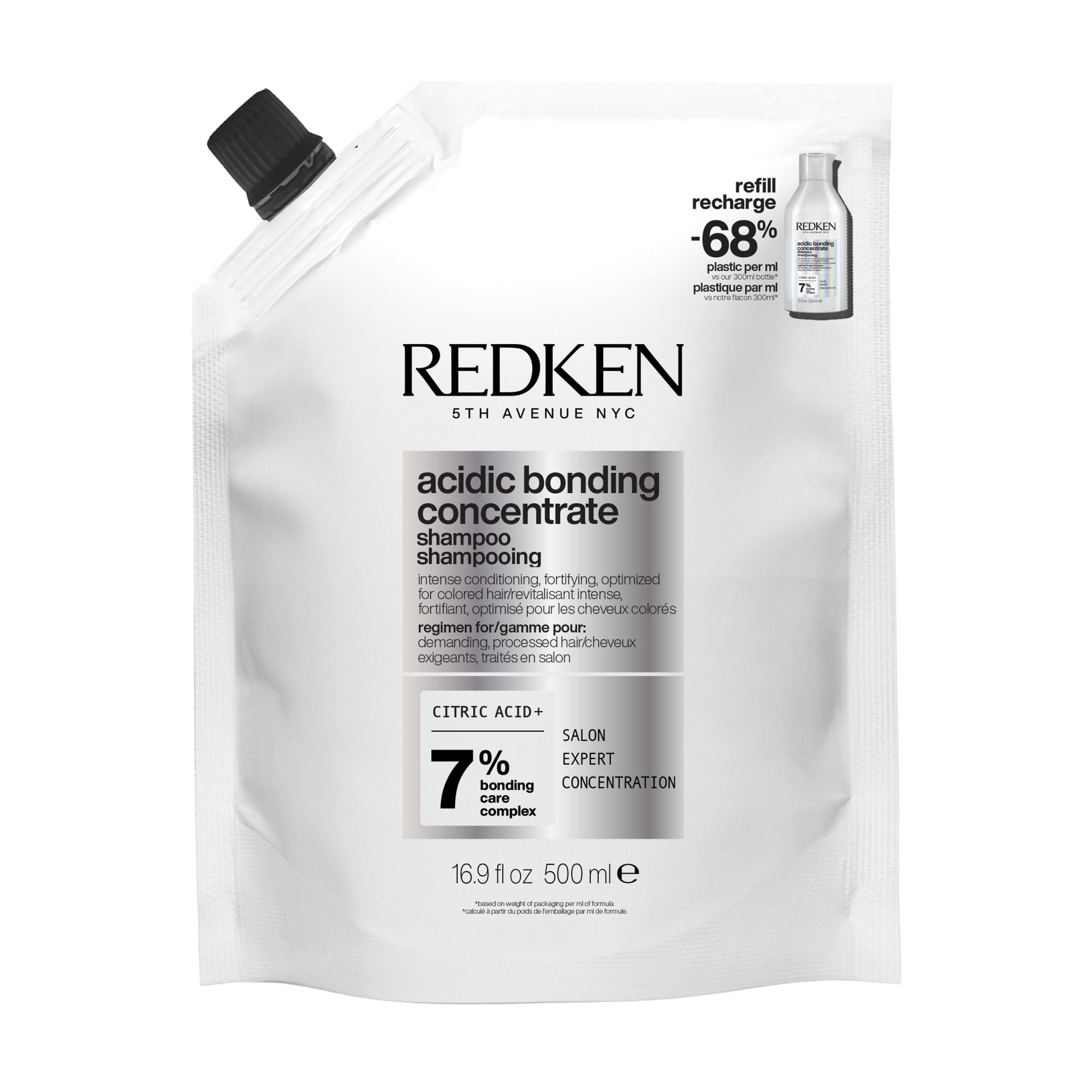 

Шампунь Redken Acidic Bonding Concentrate Shampoo для інтенсивного догляду за хімічно пошкодженим волоссям, 500 мл (дойпак)