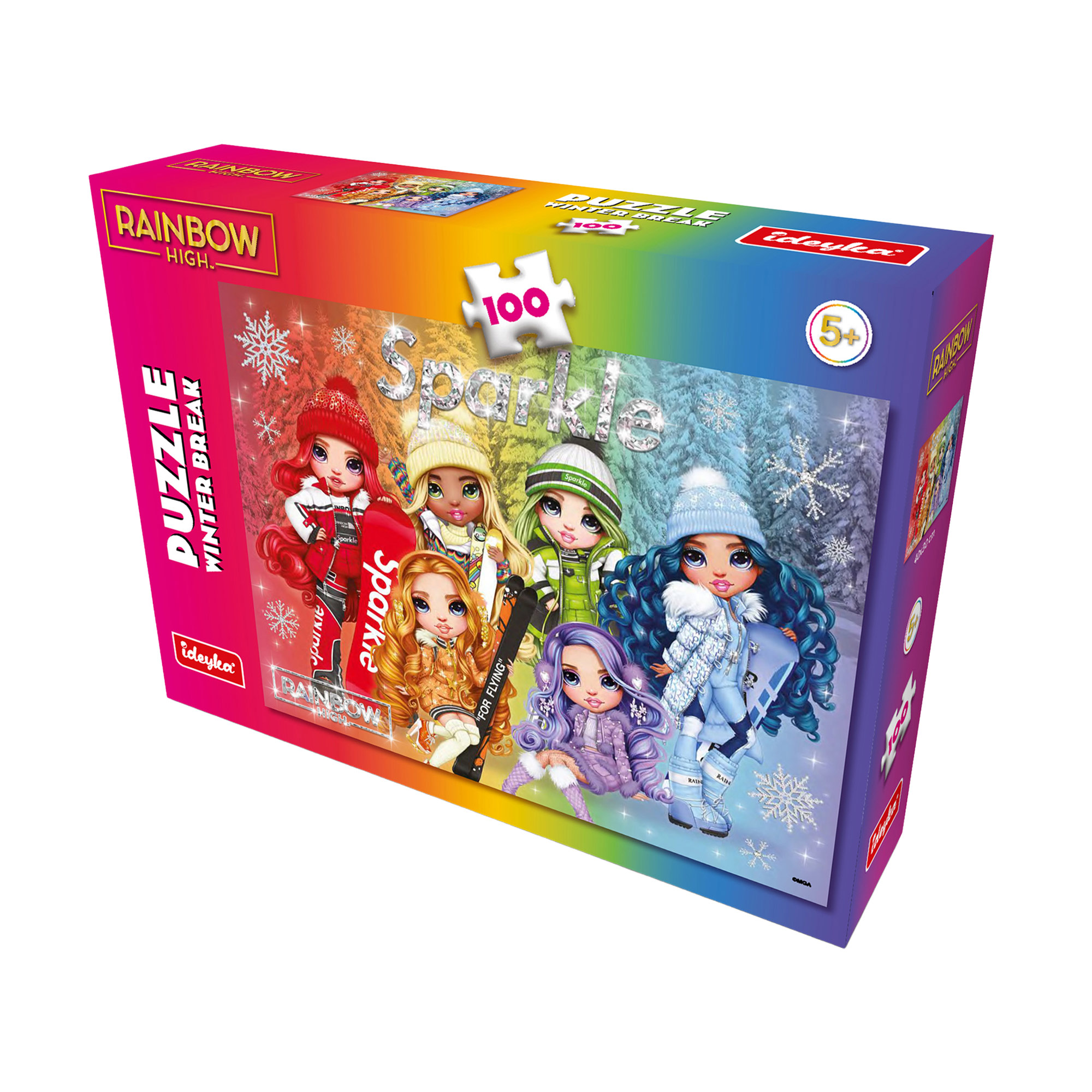 

Пазли Ideyka Rainbow High Winter Break, 30*40 см, від 5 років, 100 елементів (LP100-002)