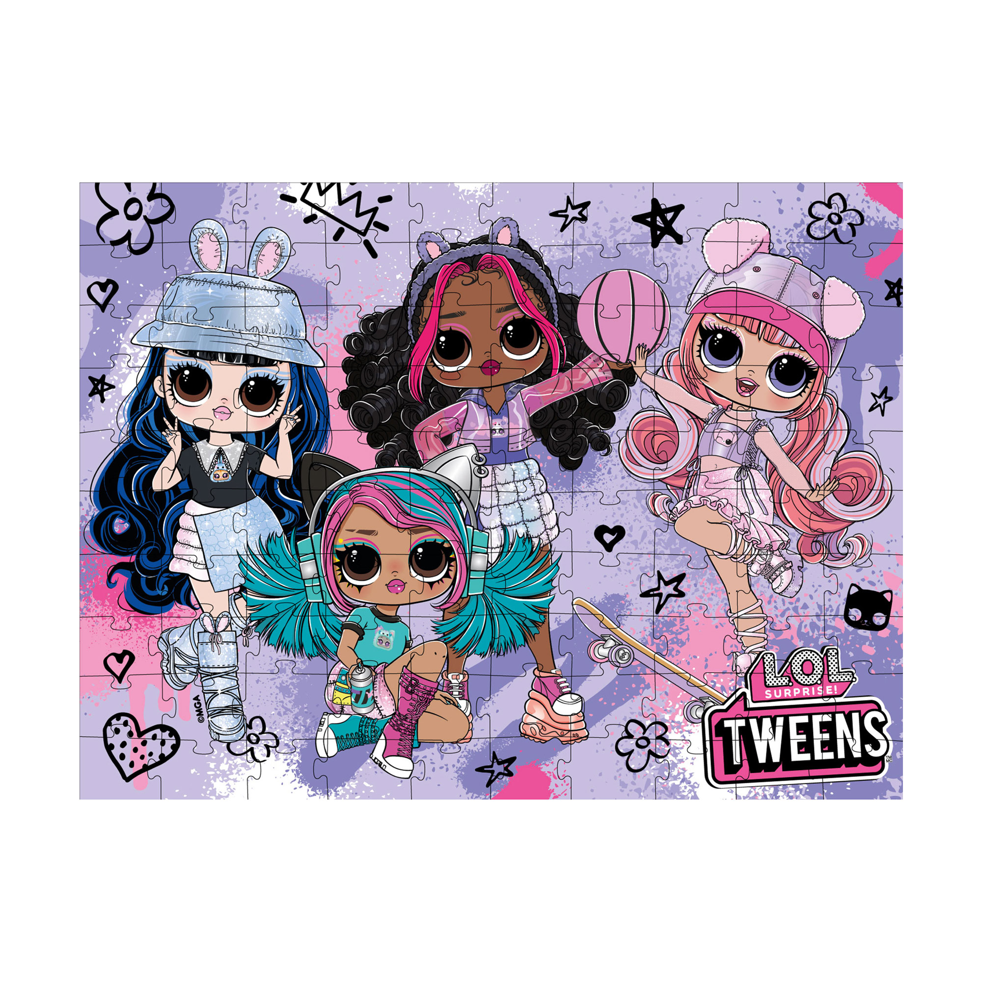 

Пазли Ideyka L.O.L Surprise! Tweens Skate Dance, 30*40 см, від 5 років, 100 елементів (LP100-003)