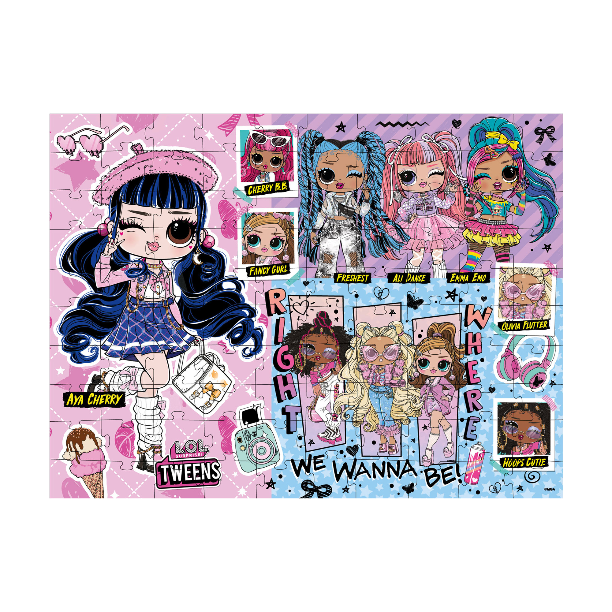 

Пазли Ideyka L.O.L Surprise! Tweens Collection, 30*40 см, від 5 років, 100 елементів (LP100-004)