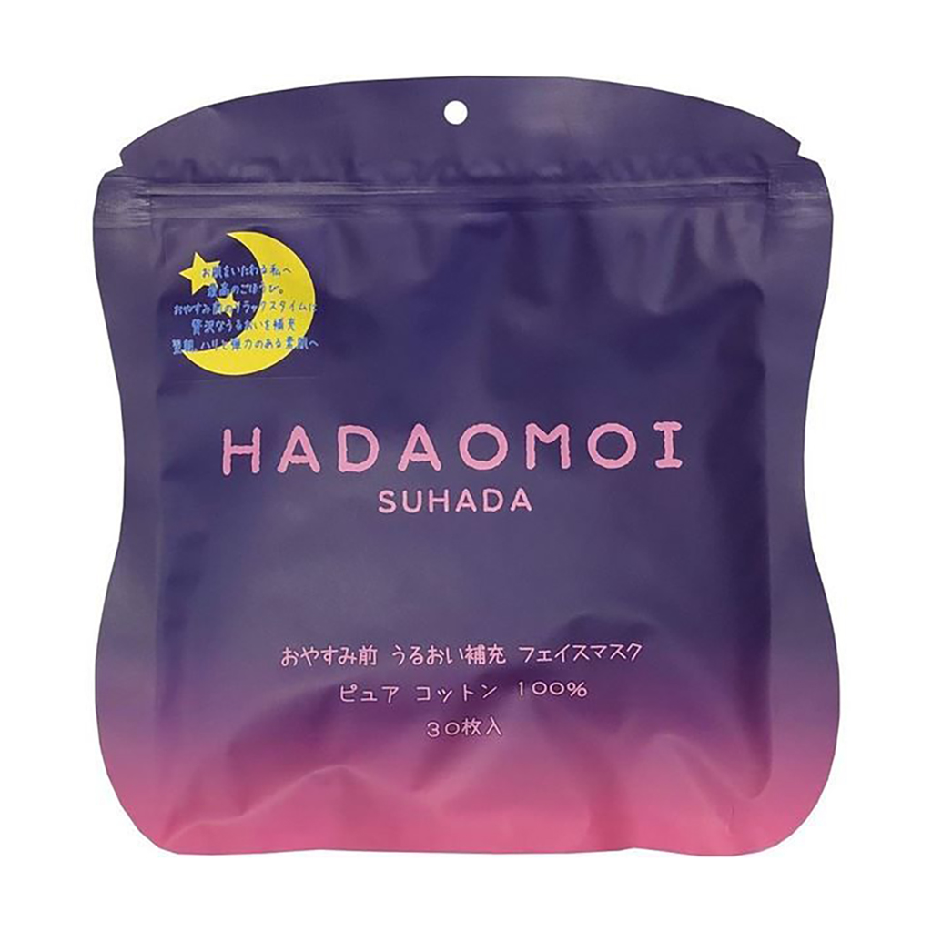 

Зволожувальна нічна тканинна маска для обличчя Kor Japan Hadaomoi Suhada Night Face Mask, 30 шт