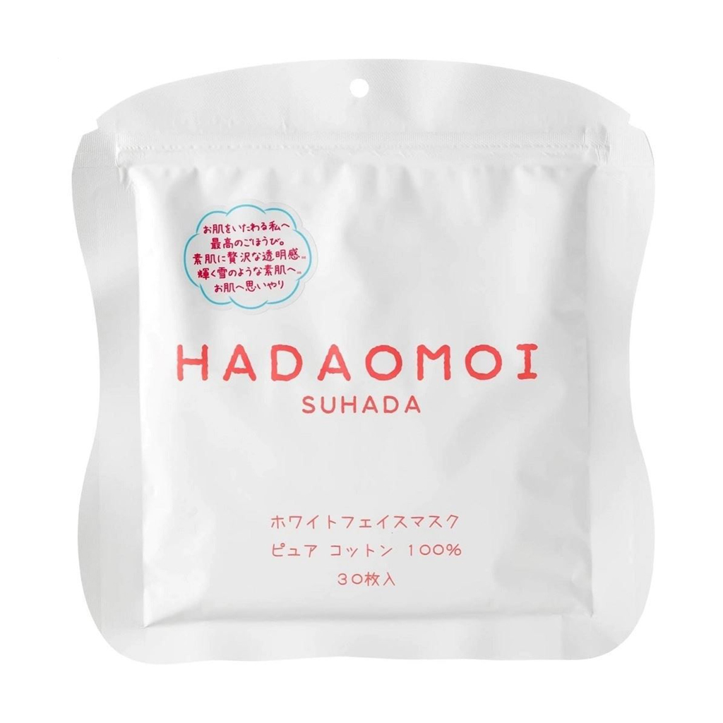 

Освітлювальна тканинна маска для обличчя Kor Japan Hadaomoi Suhada White Face Mask, 30 шт