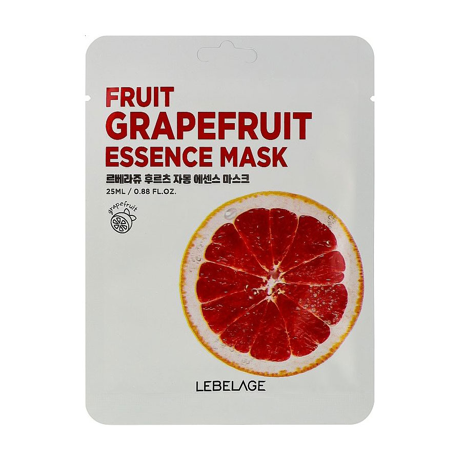 

Тканинна маска для обличчя Lebelage Fruit Grapefruit Essence Mask, 25 мл