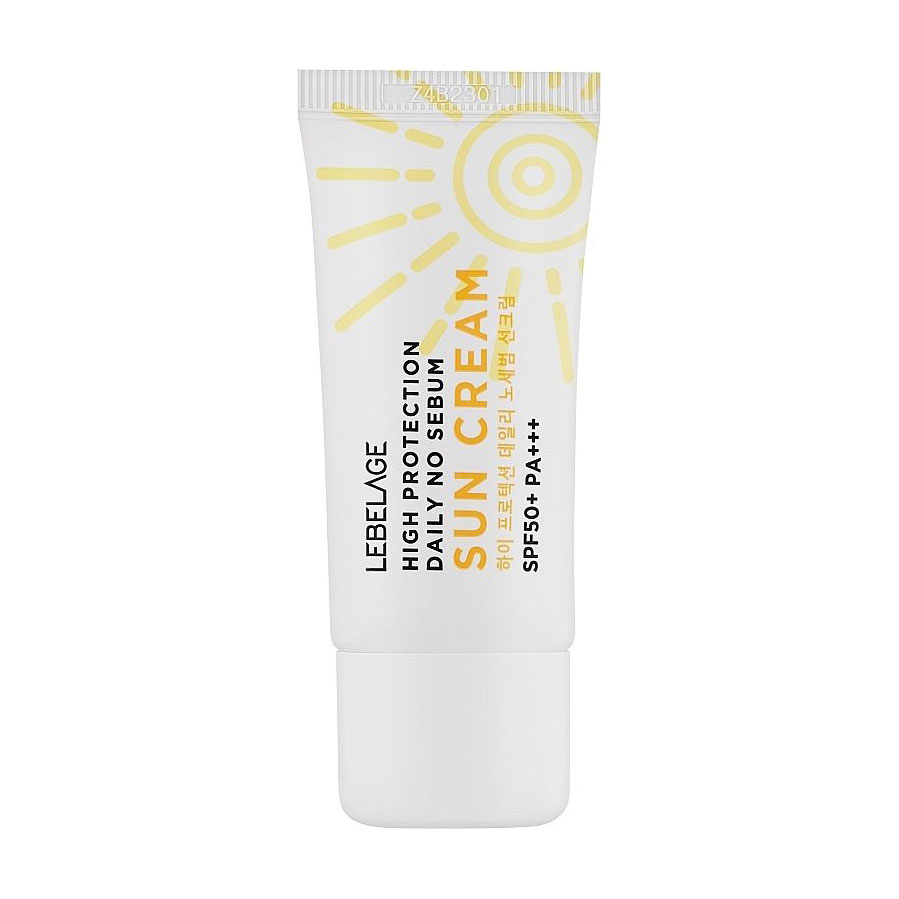 

Сонцезахисний крем для обличчя Lebelage High Protection Daily No Sebum Sun Cream SPF 50+, 30 мл