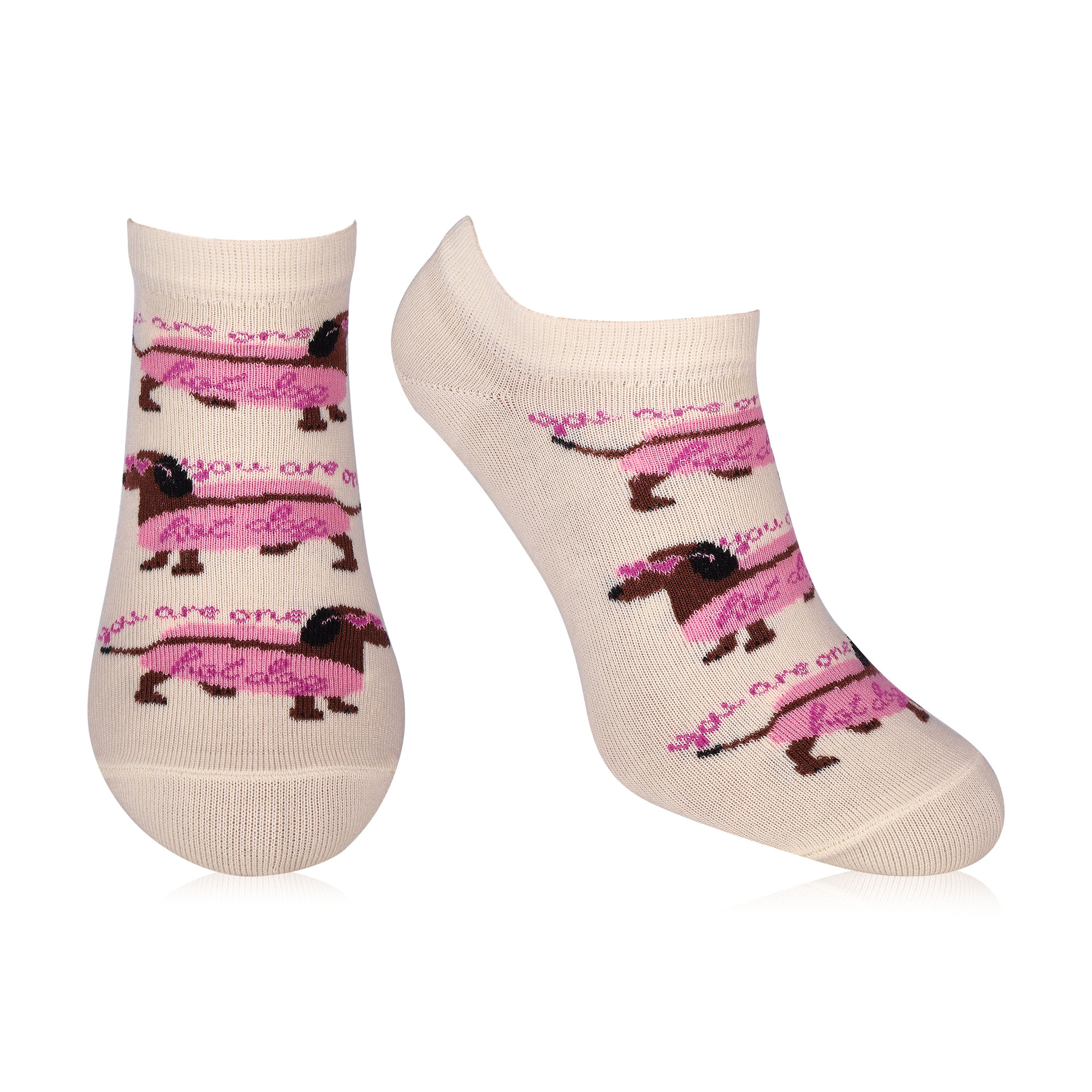 

Шкарпетки жіночі AmiGA укорочені, такса-хот-дог, розмір 23-25