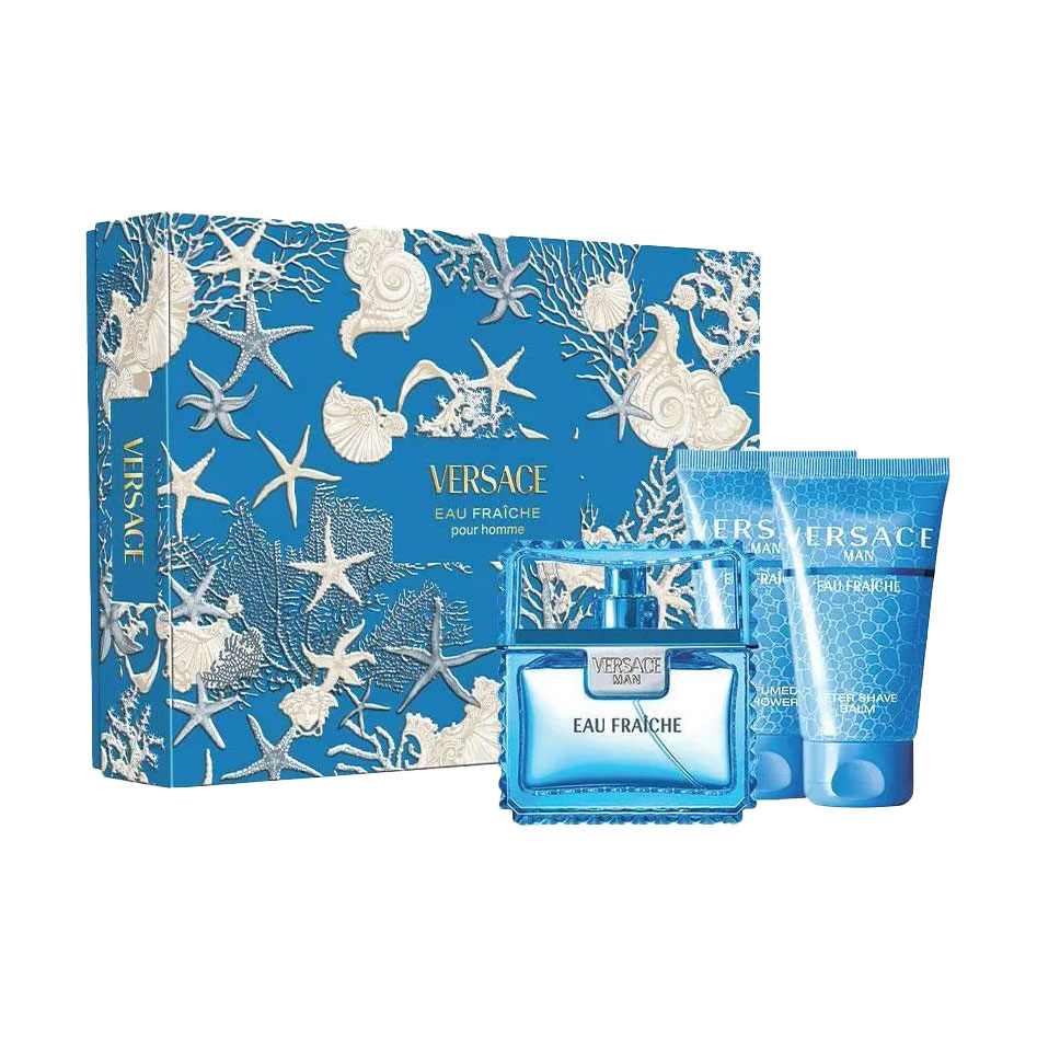 

Парфумований набір чоловічий Versace Eau Fraiche (туалетна вода, 50 мл + гель для душу, 50 мл + бальзам після гоління, 50 мл)