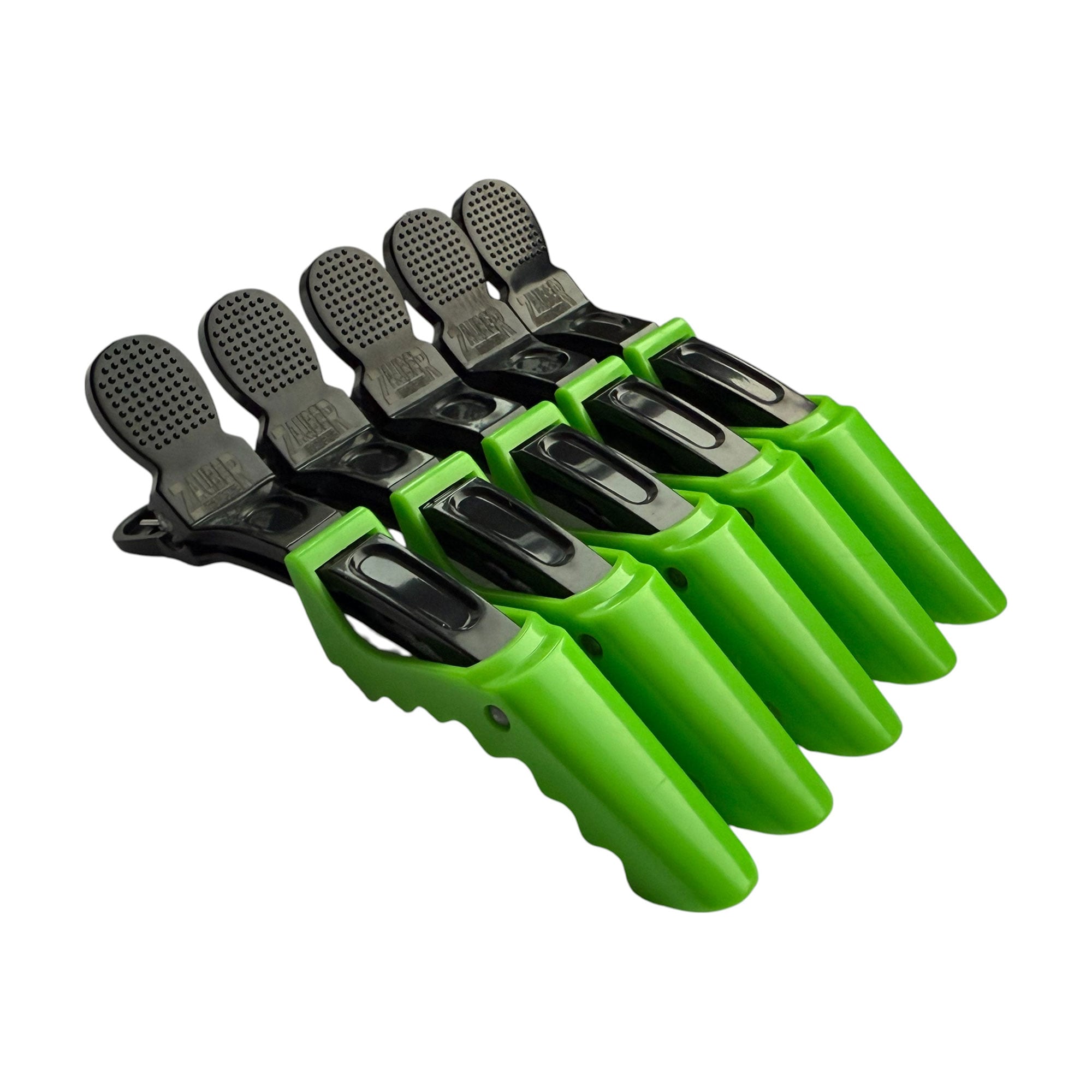 

Затискач для волосся Zauber-manicure Крокодил, пластиковий, чорний з зеленим, 5 шт (06-089A-5)