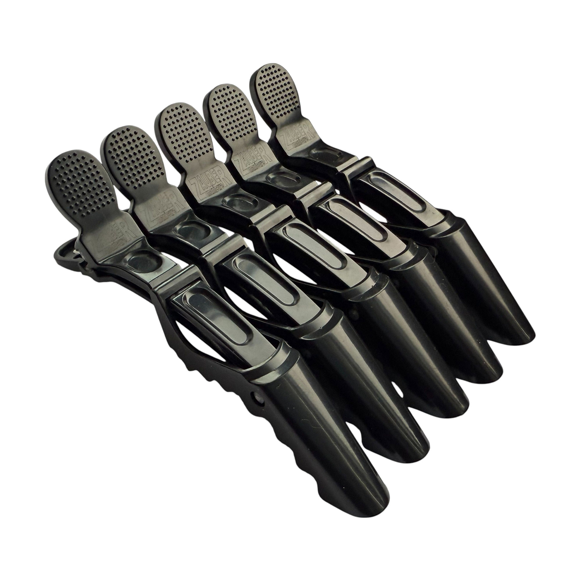 

Затискач для волосся Zauber-manicure Крокодил, пластиковий, чорний, 5 шт (06-091B-5)