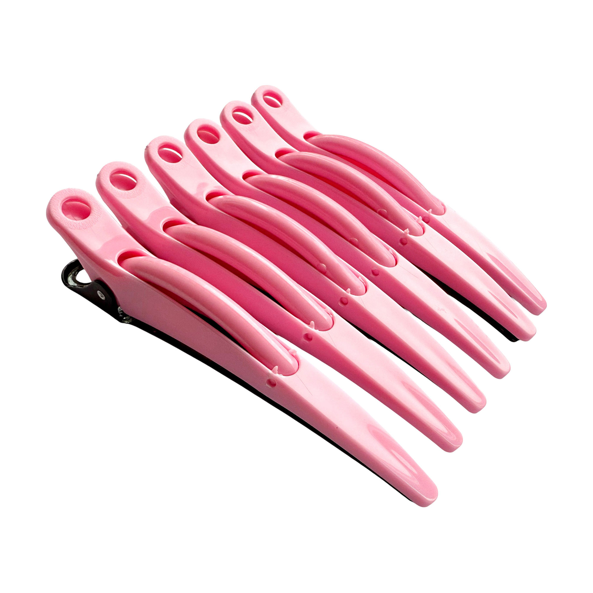 

Перукарський затискач для волосся Zauber-manicure пластиково-металевий, рожевий, 6 шт (06-094A-6)