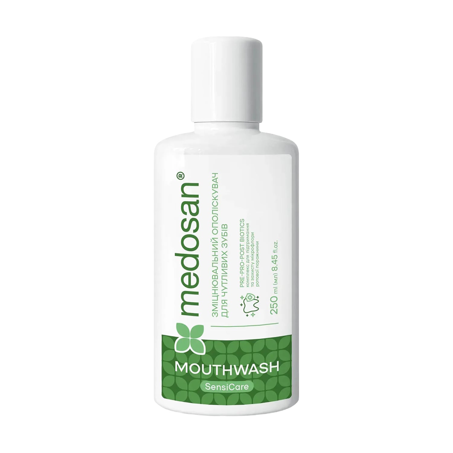 

Зміцнювальний ополіскувач Medosan SensiCare для чутливих зубів, 250 мл