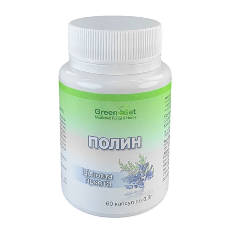 

Полин GreenSet Цілюща гіркота, 60 капсул