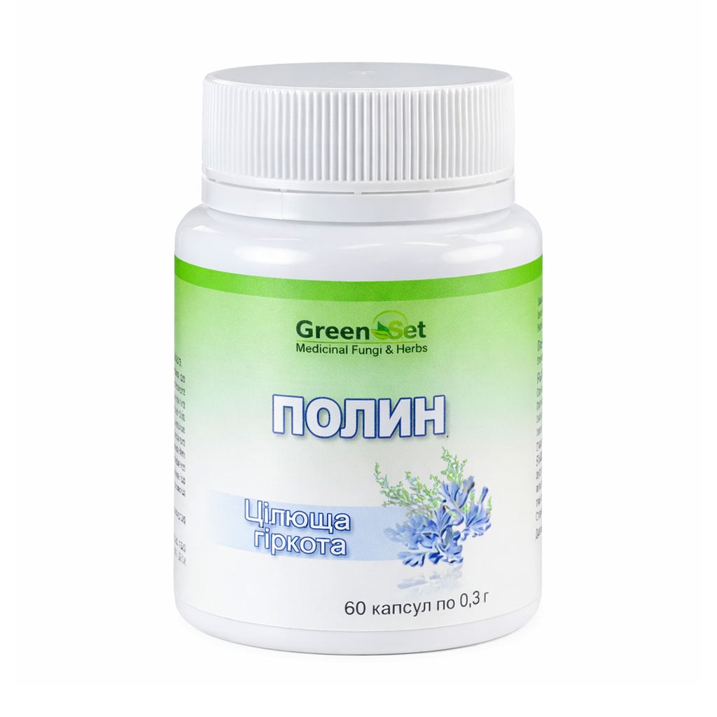 

Полин GreenSet Цілюща гіркота, 60 капсул