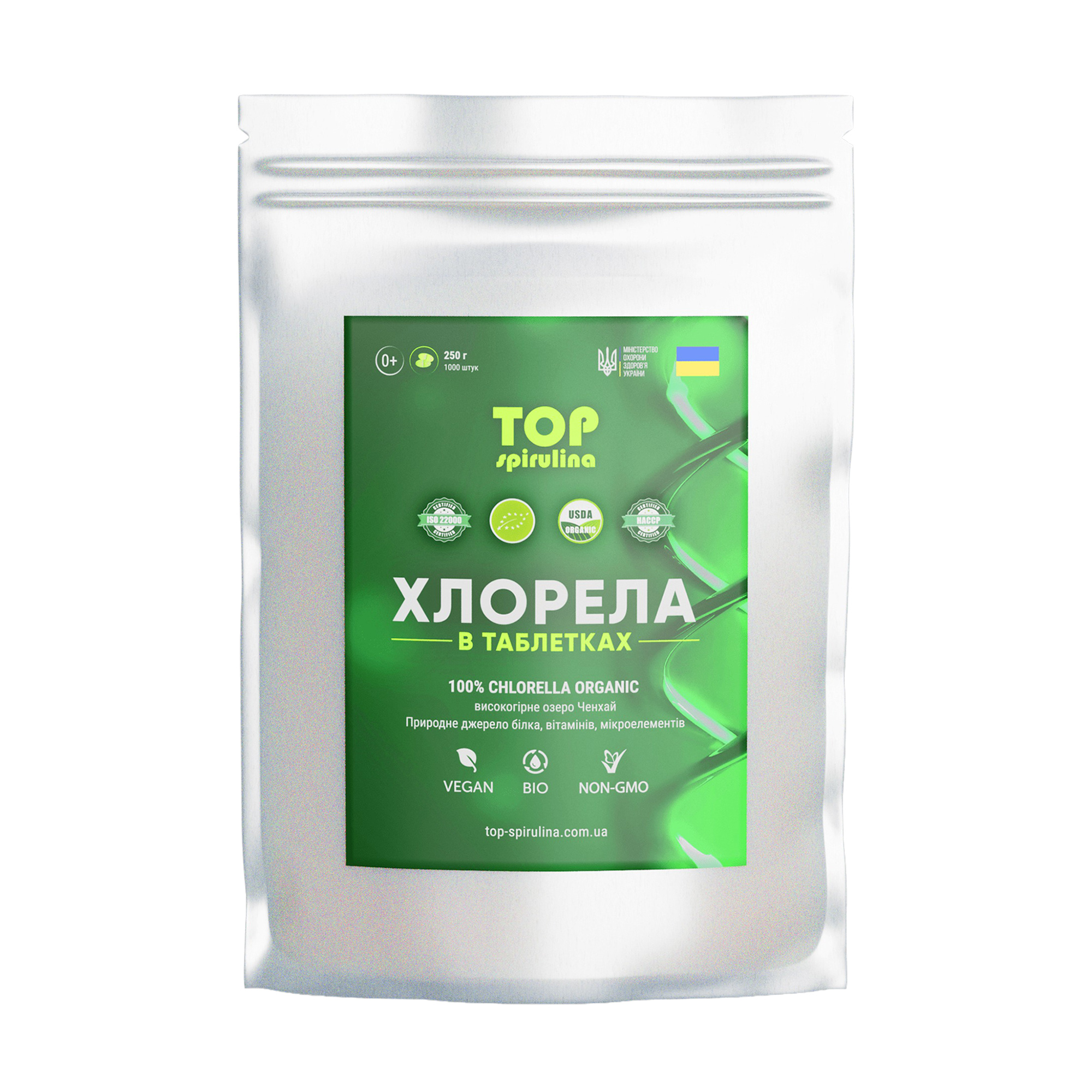 

Хлорела TOP Spirulina, 1000 таблеток