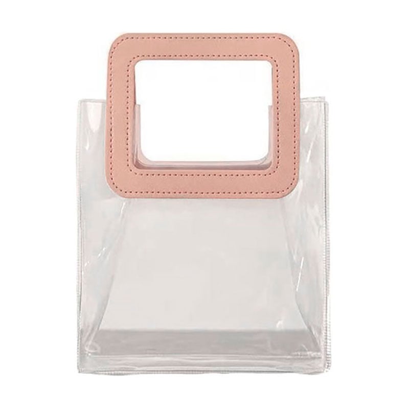 

Сумка Cosmo Shop прозора, з рожевою ручкою, 16.5*8*14.5 см (CS1172P)