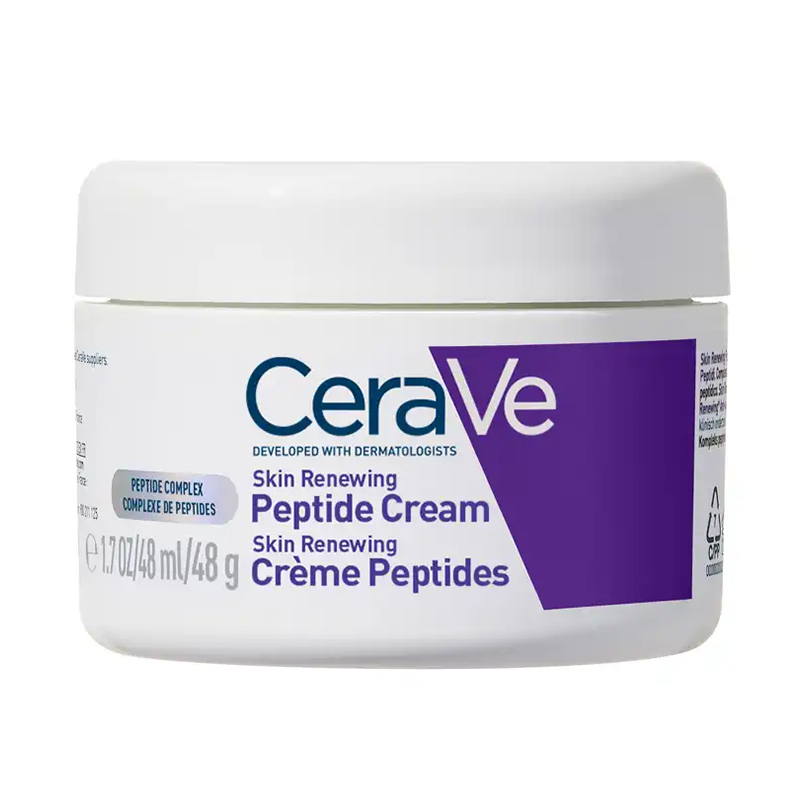 

Відновлювальний крем для обличчя CeraVe Skin Renewing Peptide Cream для повернення пружності шкіри, з пептидами, 48 г