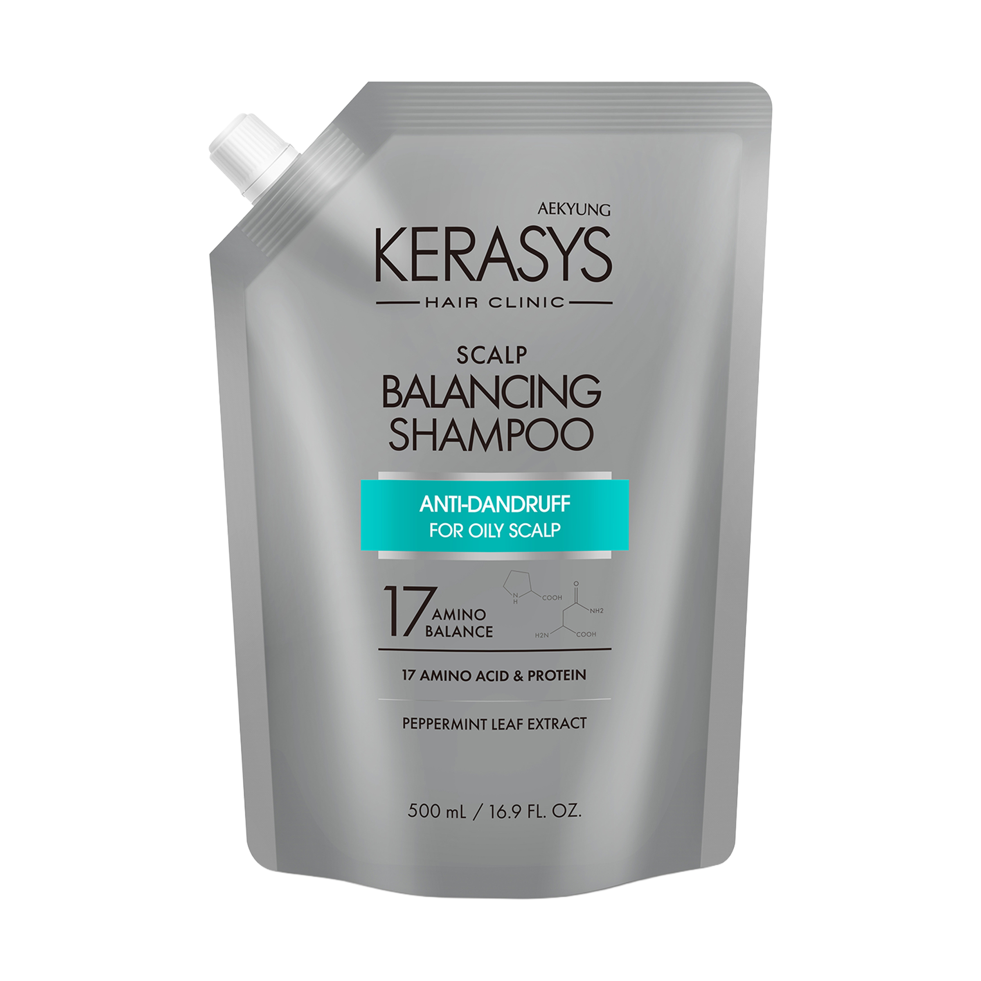 

Шампунь для догляду за жирною шкірою голови KeraSys Scalp Care Balancing Shampoo, 500 мл (дойпак)