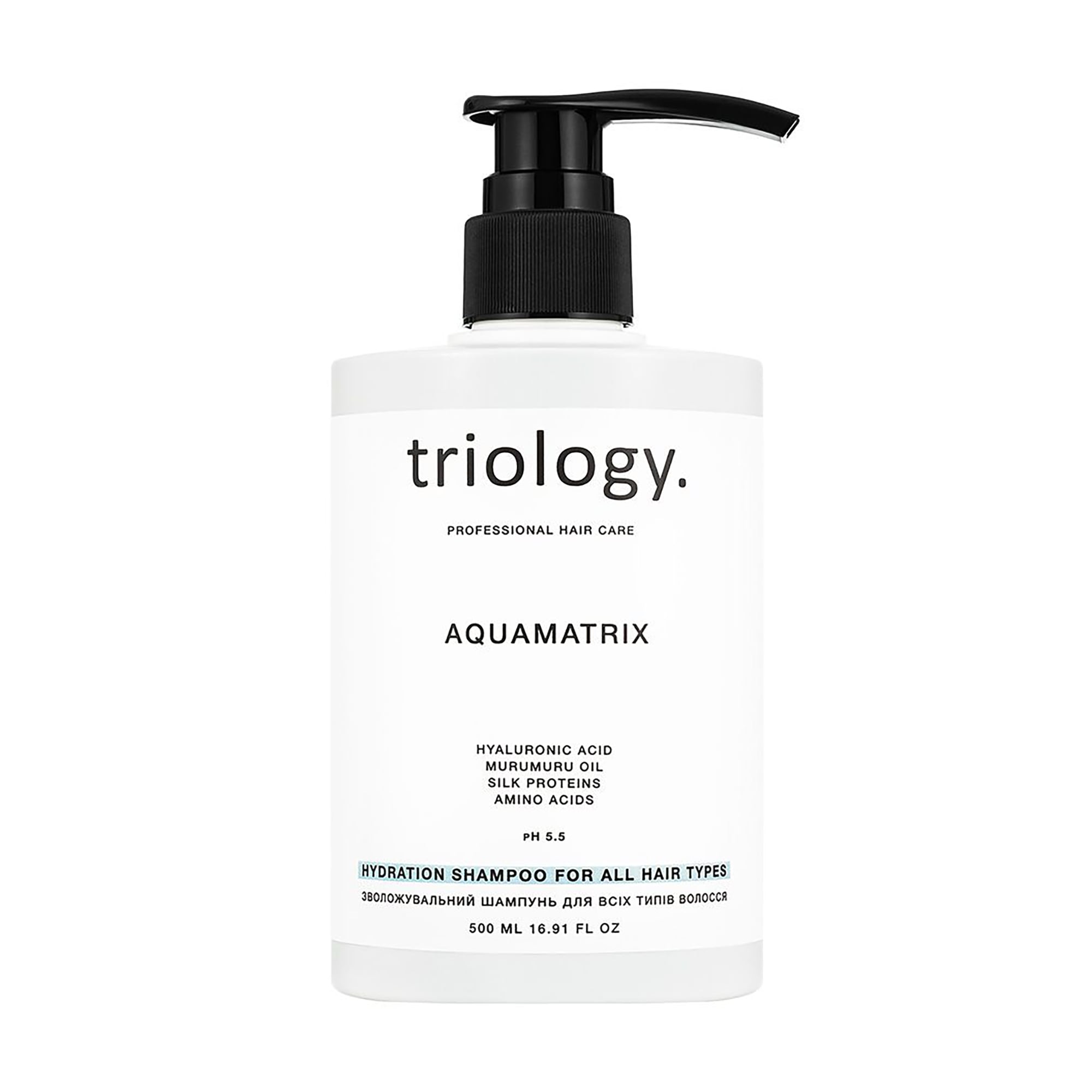

Зволожувальний шампунь для волосся triology. Aquamatrix, 500 мл