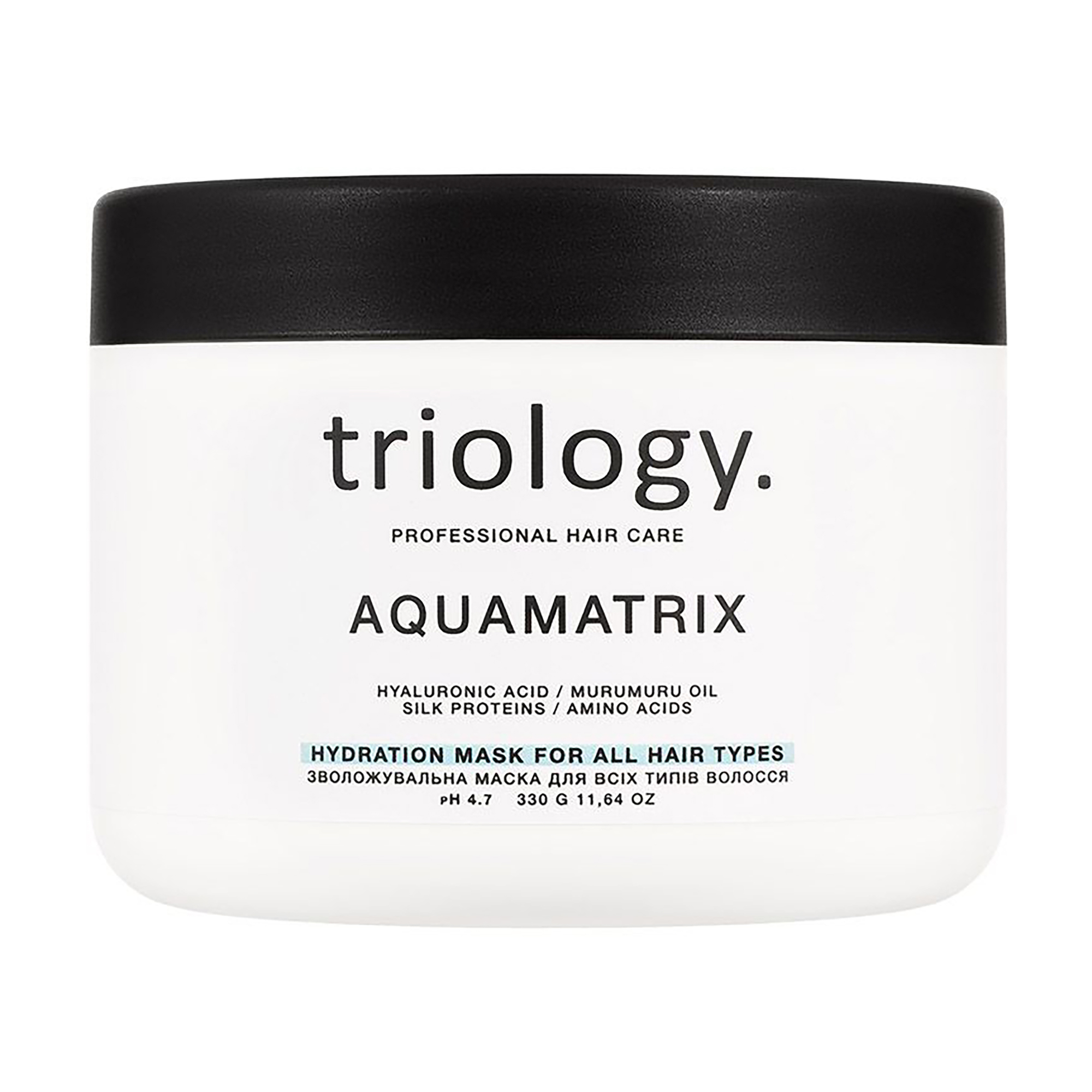 

Зволожувальна маска для волосся triology. Aquamatrix, 330 г