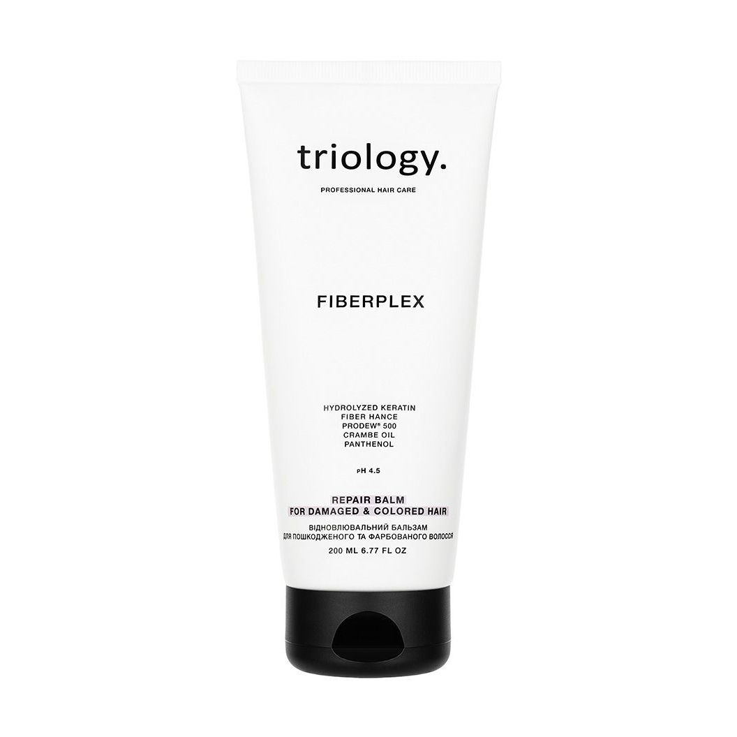 Відновлювальний бальзам triology. Fiberplex для пошкодженого та фарбованого волосся, 200 мл