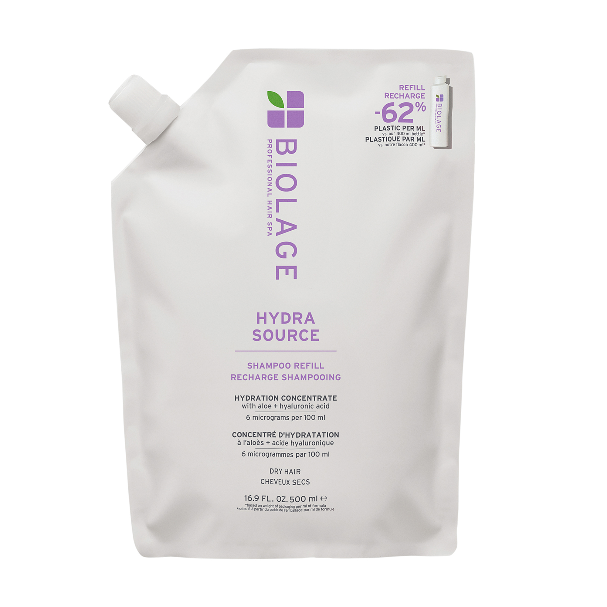 

Шампунь Biolage Professional Hydra Source Shampoo для сухого волосся, 500 мл (дойпак)
