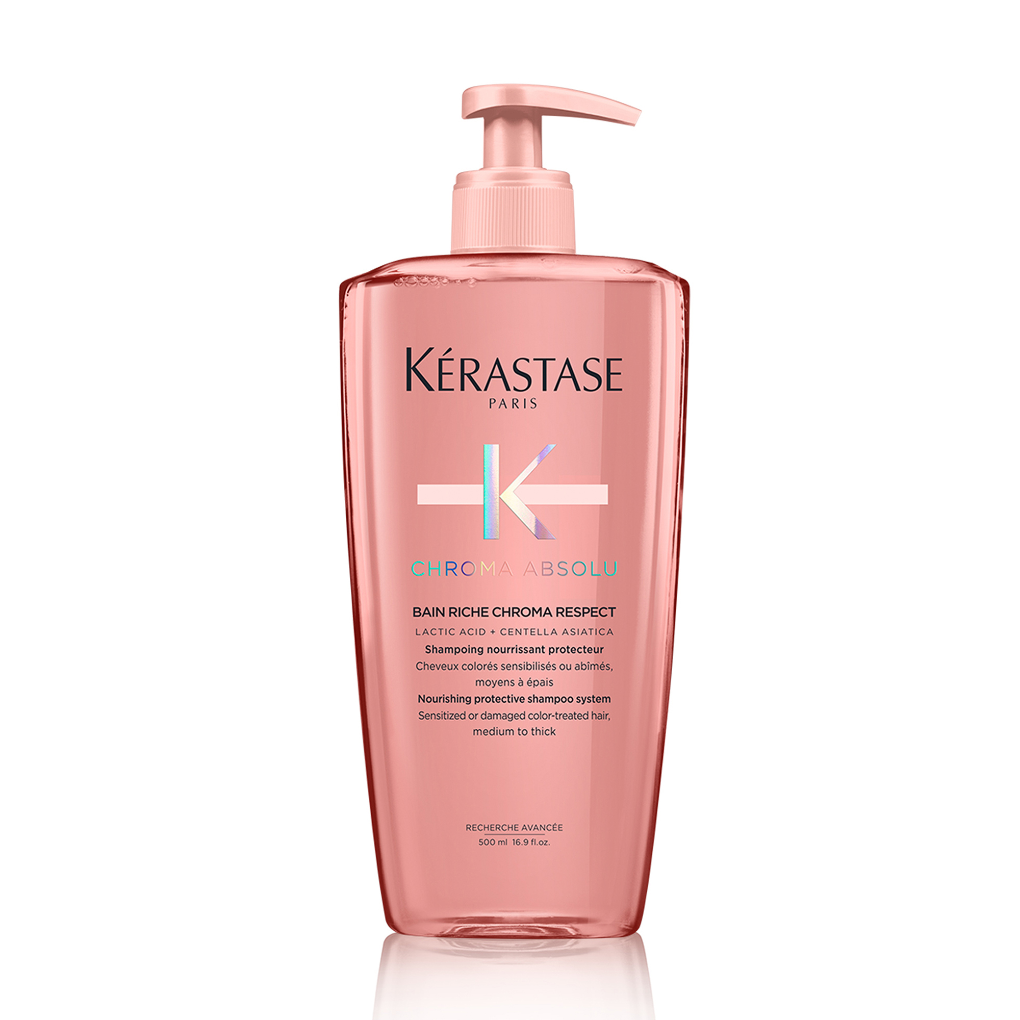 

Шампунь-ванна Kerastase Chroma Absolu Bain Riche Chroma Respect для фарбованого, чутливого та пошкодженого волосся, 500 мл