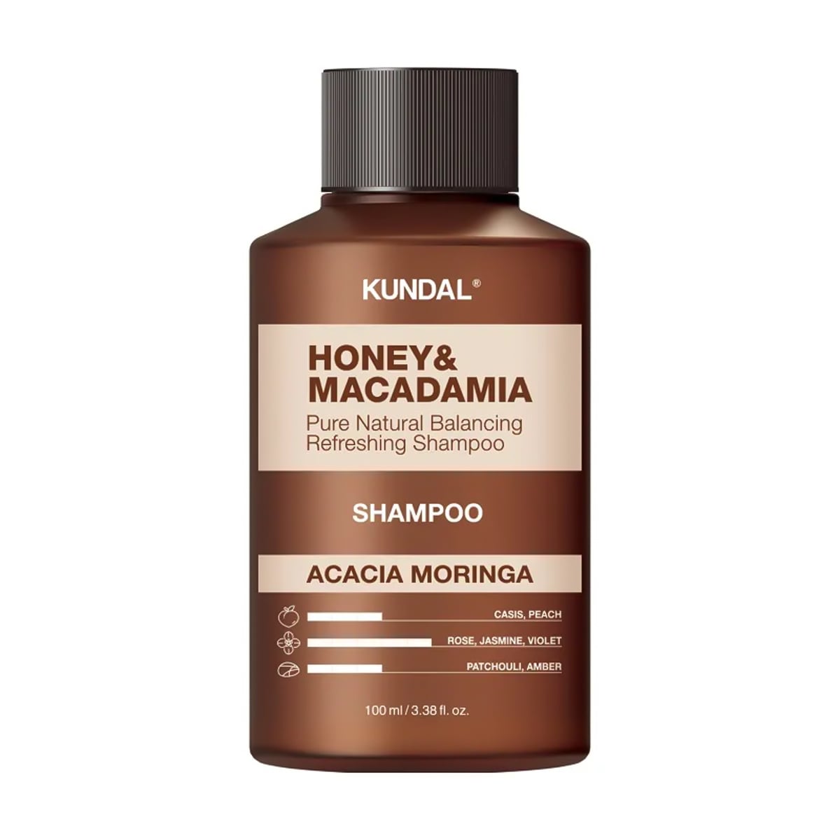 

Шампунь для волосся Kundal Honey & Macadamia Pure Natural Balancing Refreshing Shampoo, Acacia Moringa, 100 мл