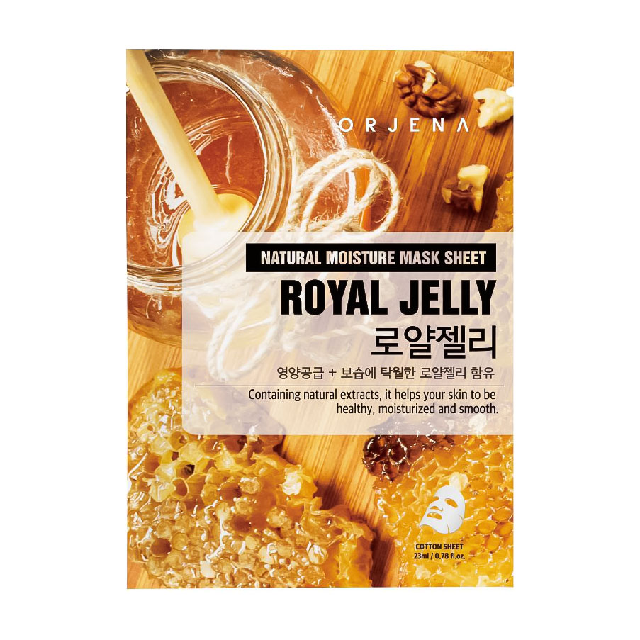 Тканинна маска для обличчя ORJENA Natural Moisture Mask Sheet Royal Jelly з маточним молочком, 23 мл