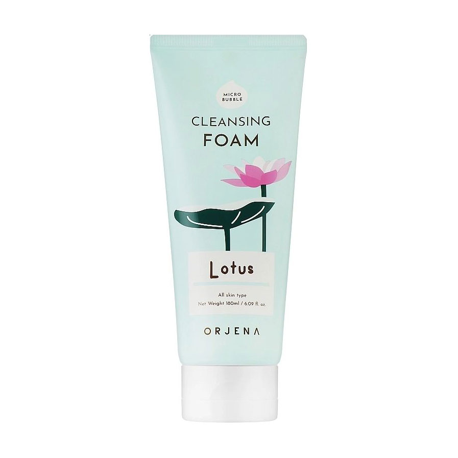 Очищувальна пінка для обличчя ORJENA Cleansing Foam Lotus з лотосом, 180 мл