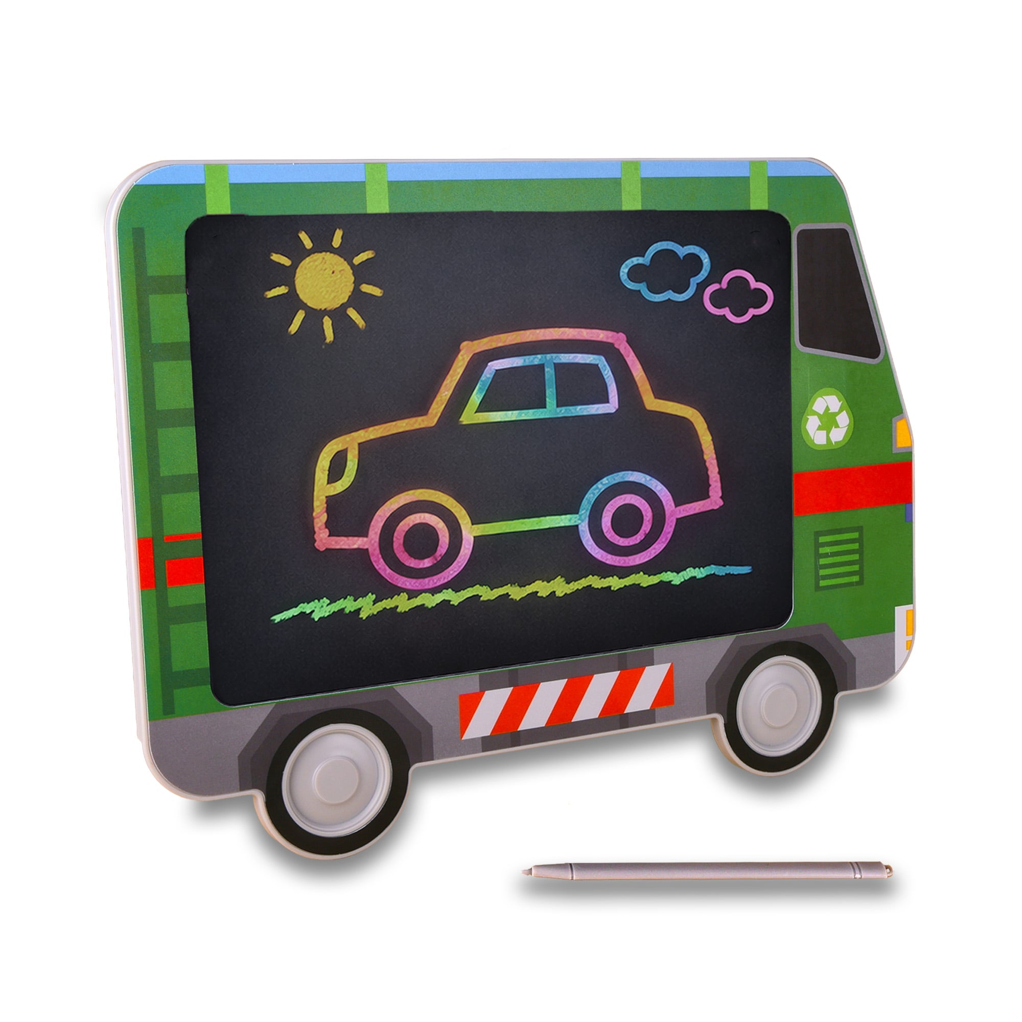 

Дитяча дошка для малювання з 3D-ефектом Babik Транспорт професії Сміттєвоз, від 3 років (W8062)