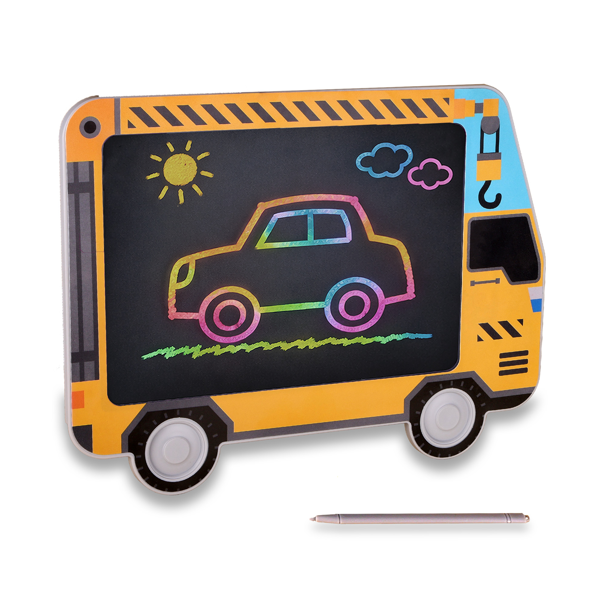 

Дитяча дошка для малювання з 3D-ефектом Babik Транспорт професії Кран, від 3 років (W8062)