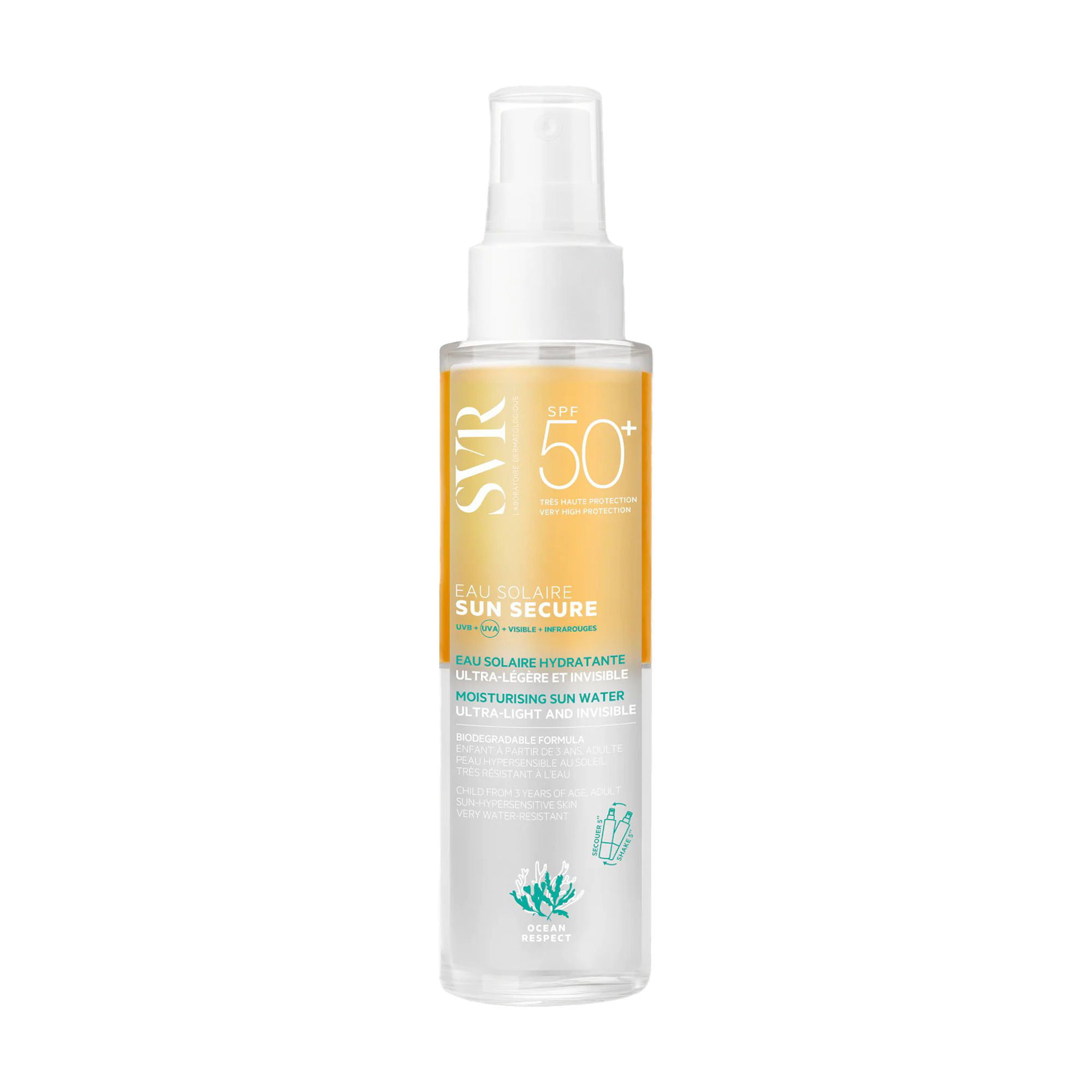 

Сонцезахисна вода для обличчя SVR Sun Secure Moisturising Sun Water SPF 50+, 100 мл