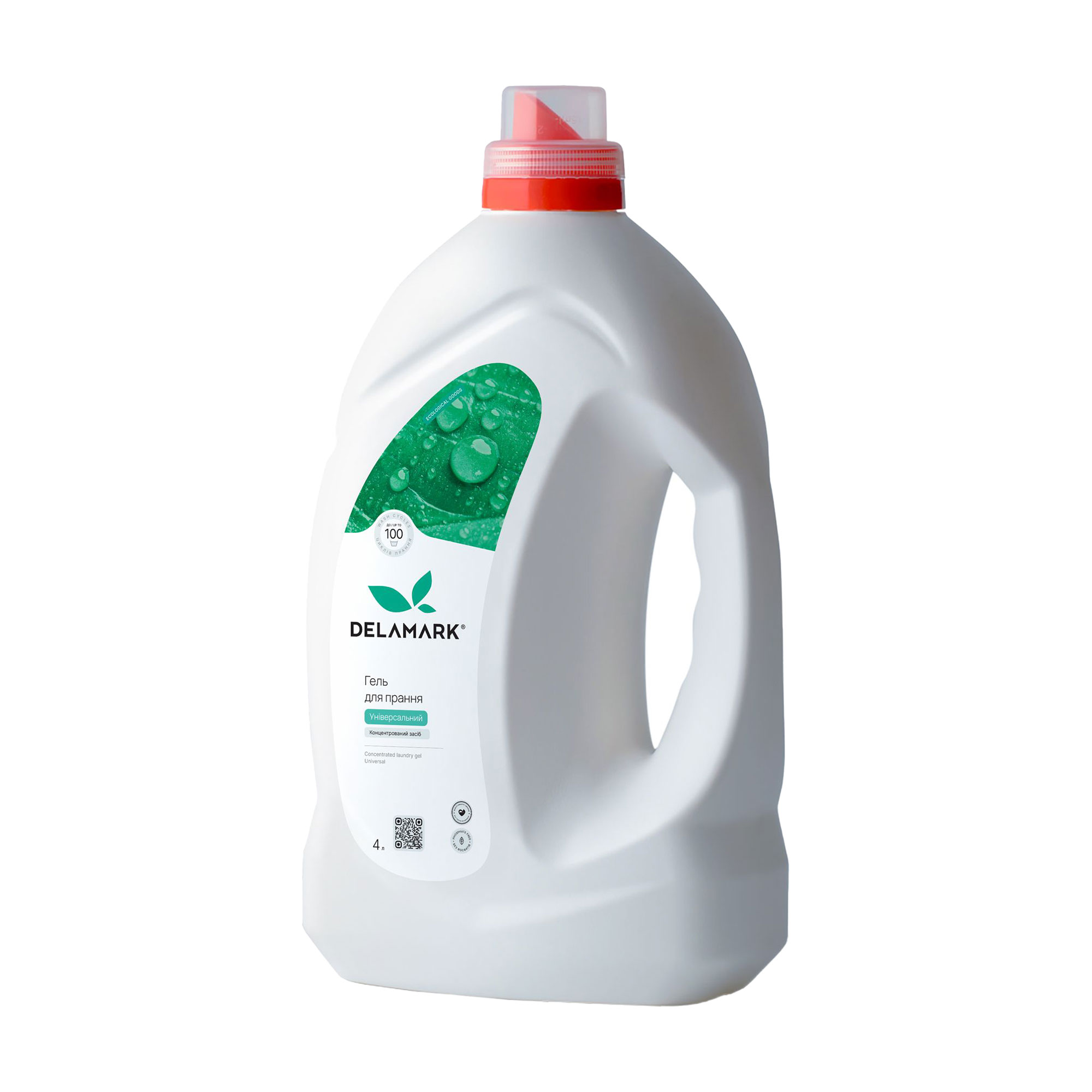 

Гель для прання Delamark Universal, 100 циклів прання, 4 л