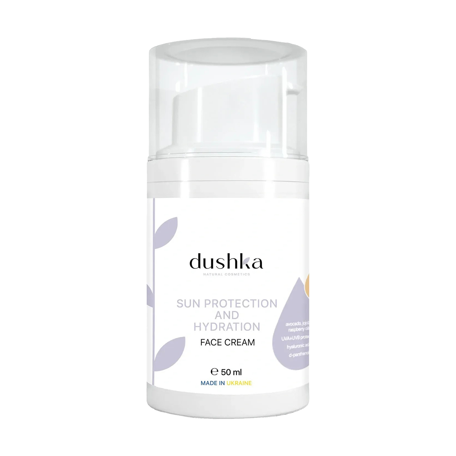 

Крем для обличчя Dushka Sun Protection And Hydration Face Cream, SPF 30, 50 мл