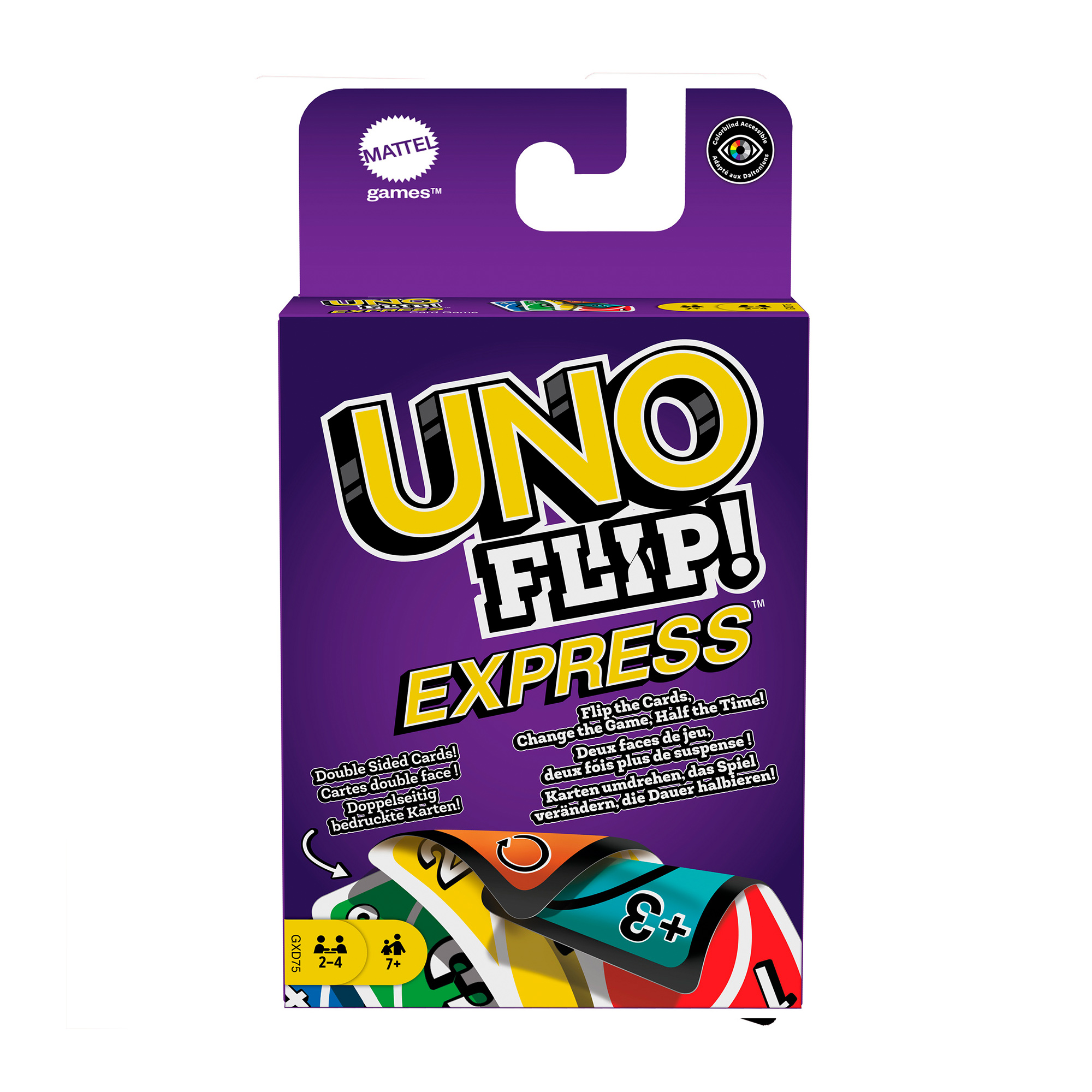 

Настільна карткова гра UNO Flip! Express від 7 років, 56 карток (GXD75)