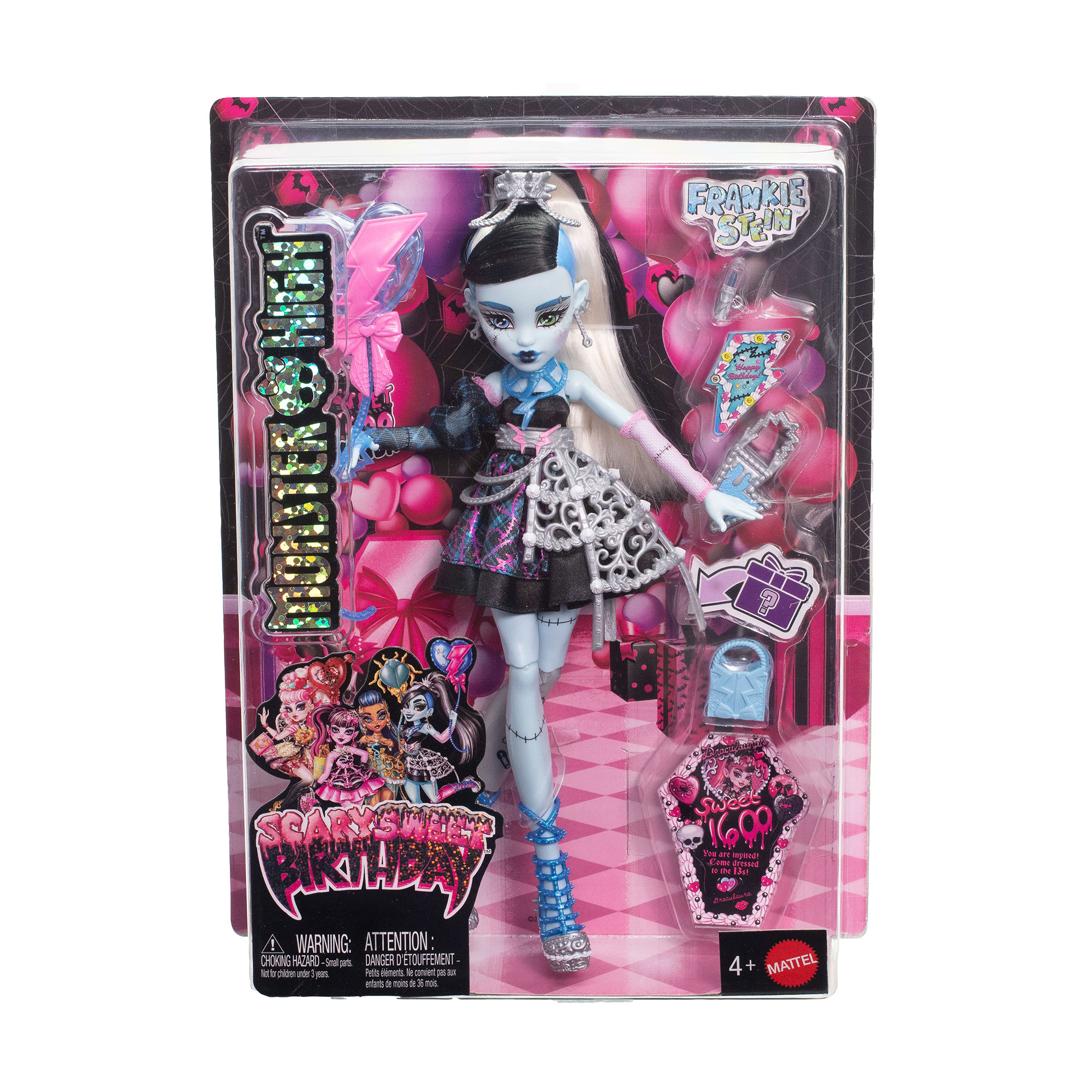 

Лялька Monster High Страх який солодкий день народження Френкі, з аксесуарами, від 4 років (JBG75)