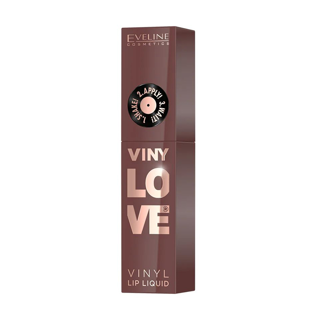 

Рідка помада для губ Eveline Cosmetics VinyLove Vinyl Lip Liquid з вініловим фінішем, 07 Nudy, 4 мл